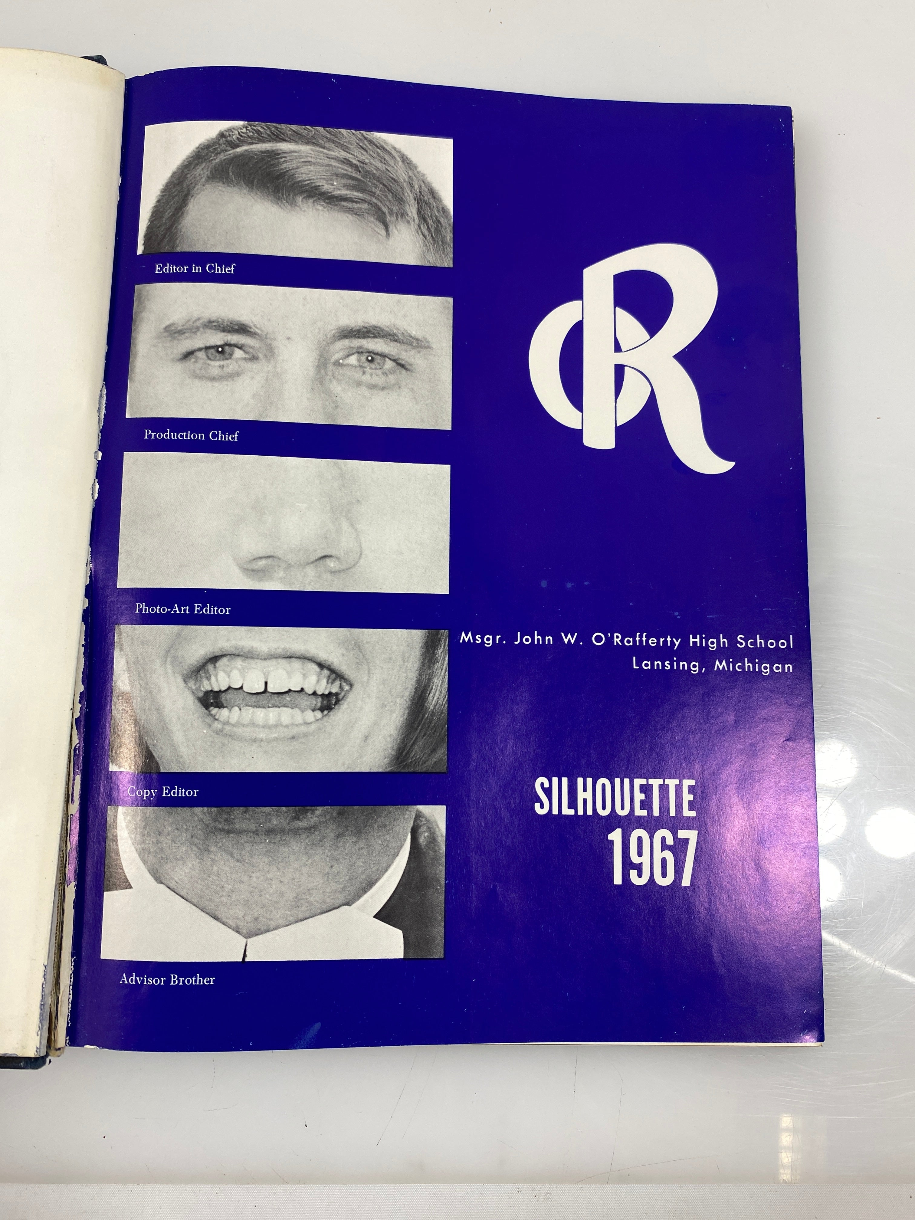 1967 Msgr O'Rafferty High School Yearbook Lansing, Michigan HC