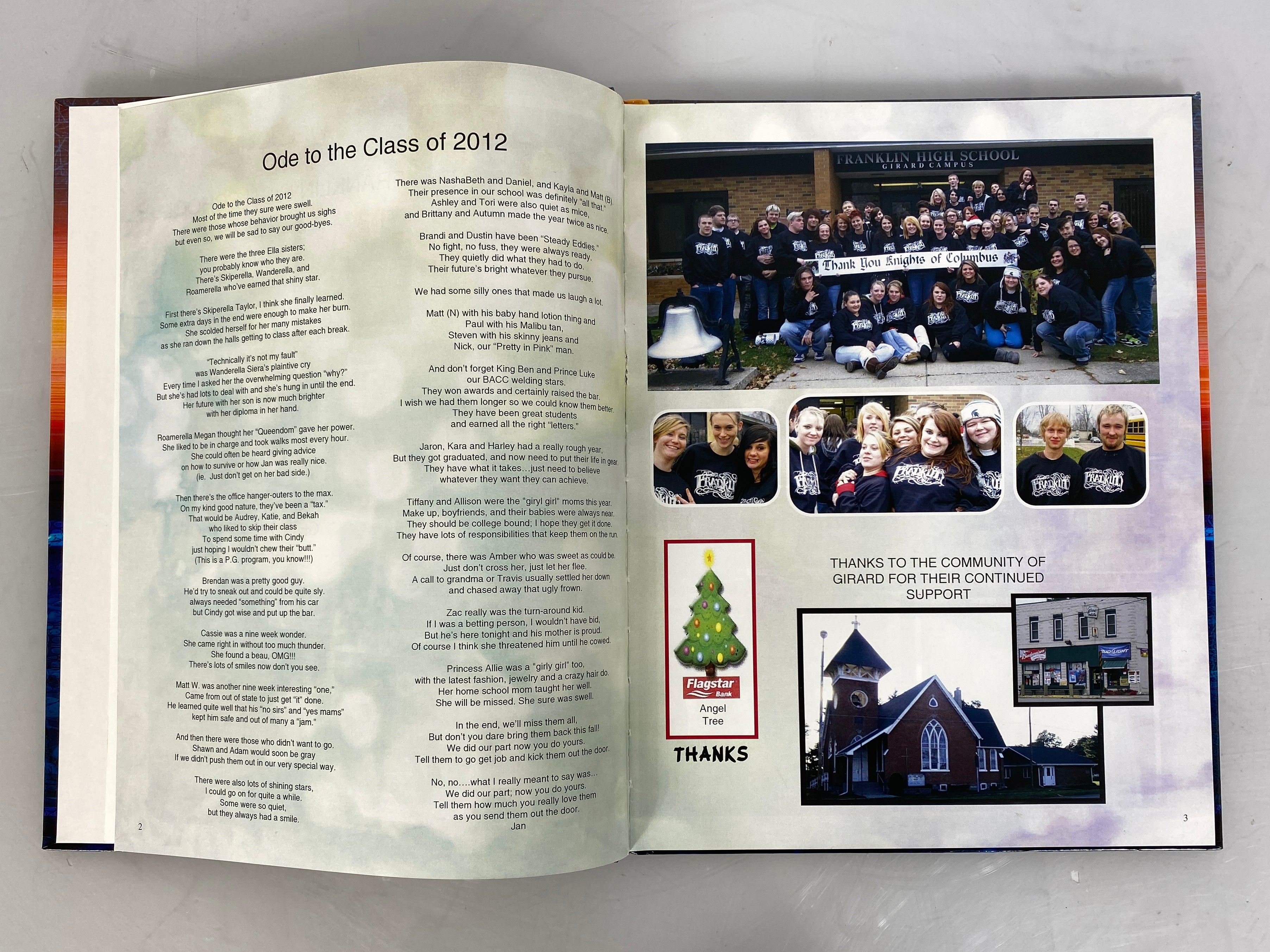 2012 Franklin High School Yearbook Girard Campus Coldwater Michigan HC