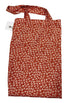 Soruka Orange and White Floral Recycled Cloth Bag