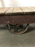 Antique Wood Industrial Cart