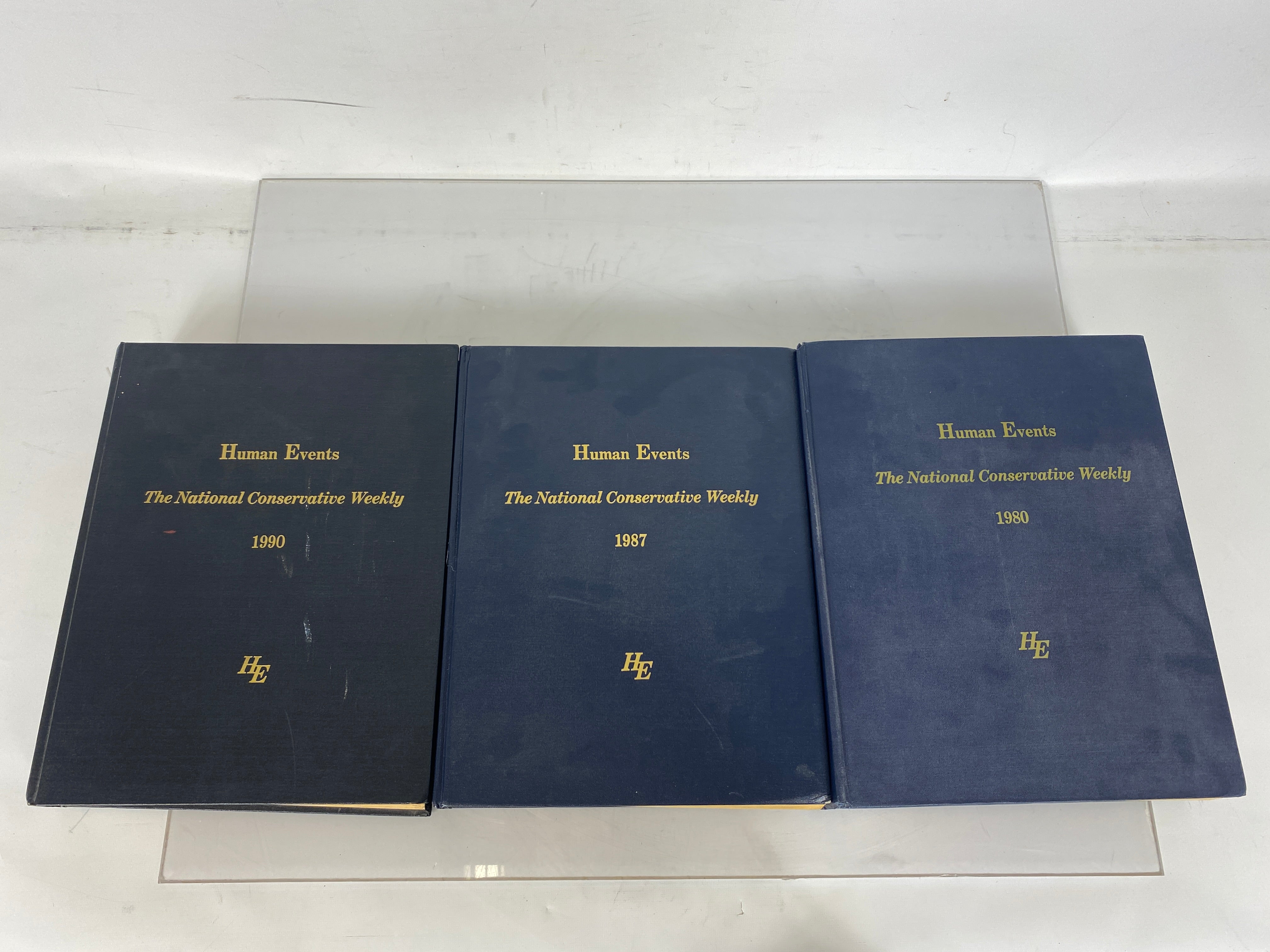 3 Volumes: Human Events The National Conservative Weekly Vintage HC