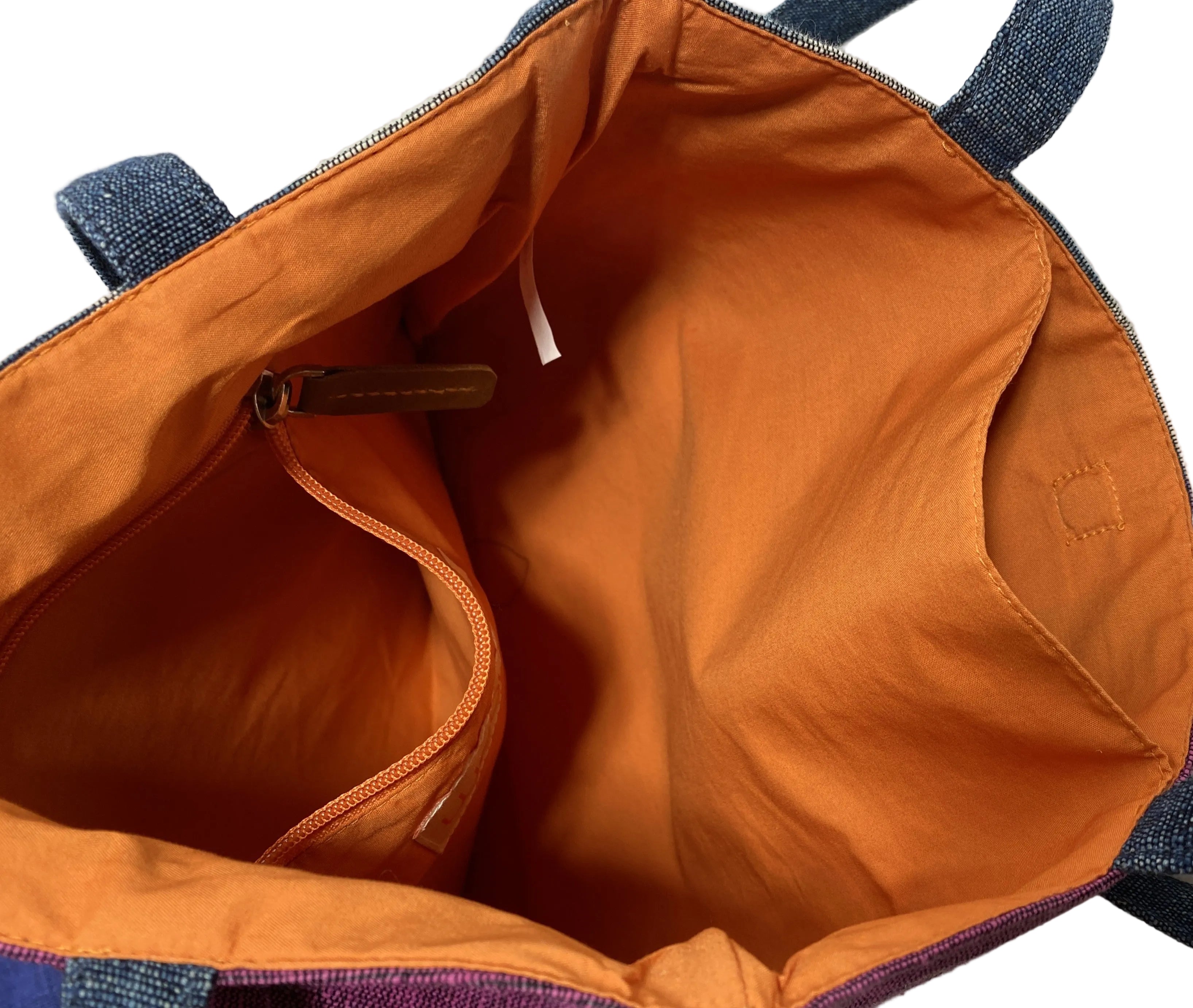 Wooven Designs Faded Blue and Purple Tote Bag