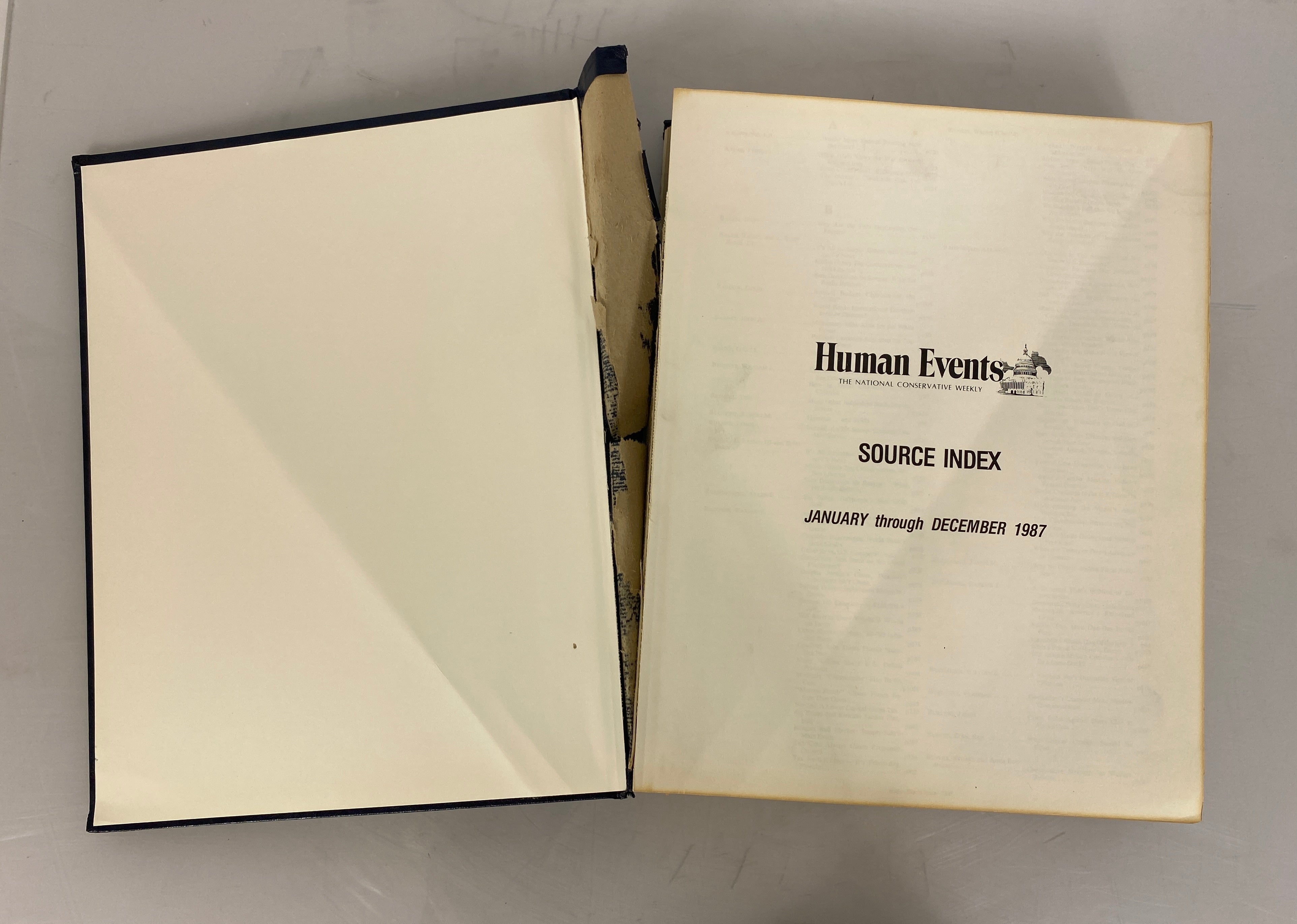 3 Volumes: Human Events The National Conservative Weekly Vintage HC
