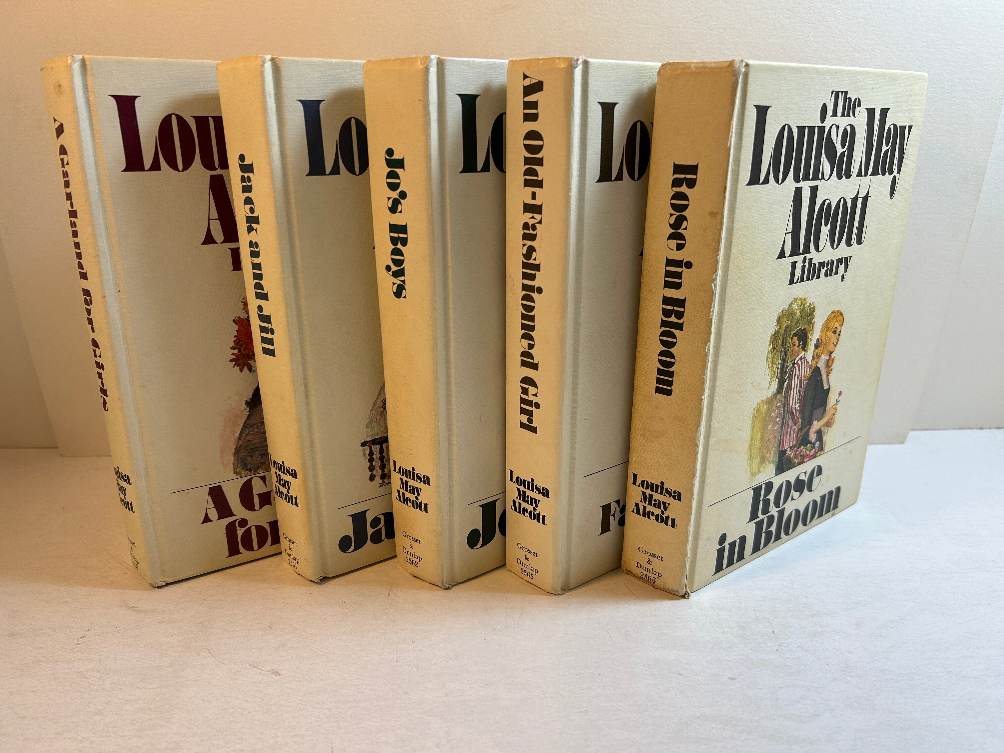 Lot of 5 Louisa May Alcott Novels 1970s Grosset & Dunlap HC