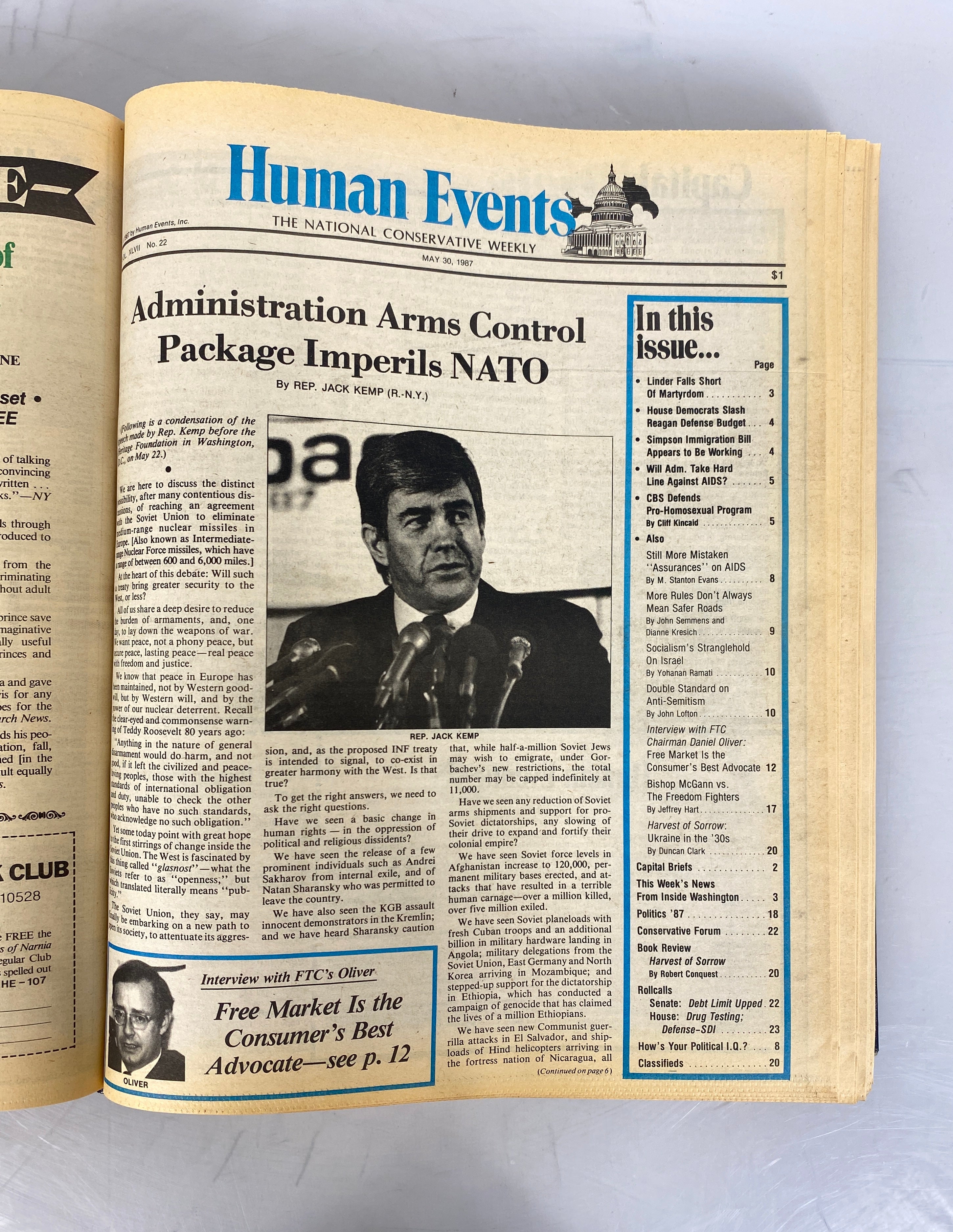 3 Volumes: Human Events The National Conservative Weekly Vintage HC