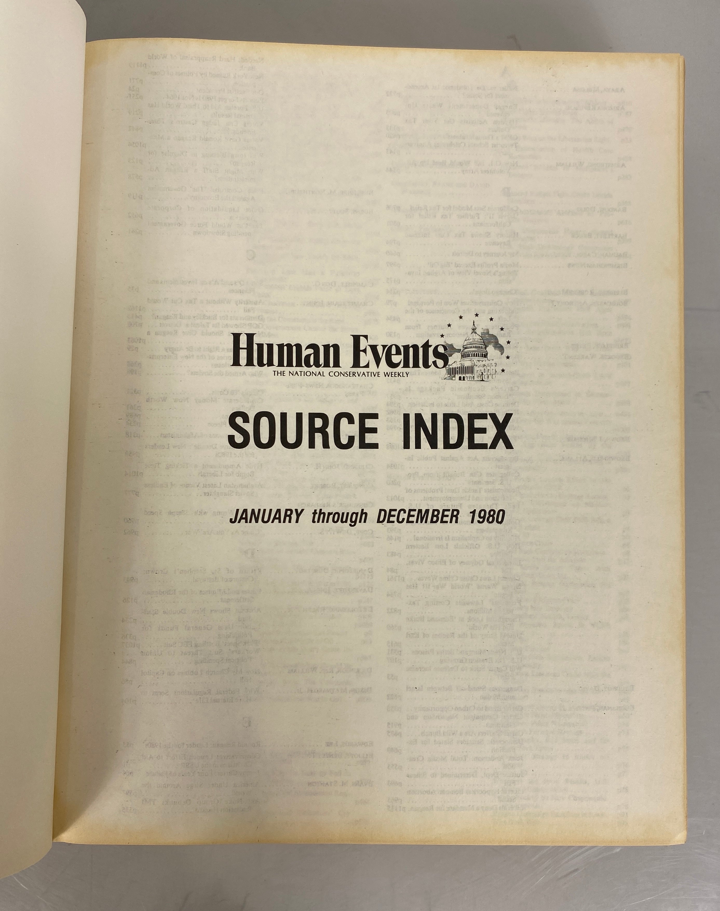 3 Volumes: Human Events The National Conservative Weekly Vintage HC