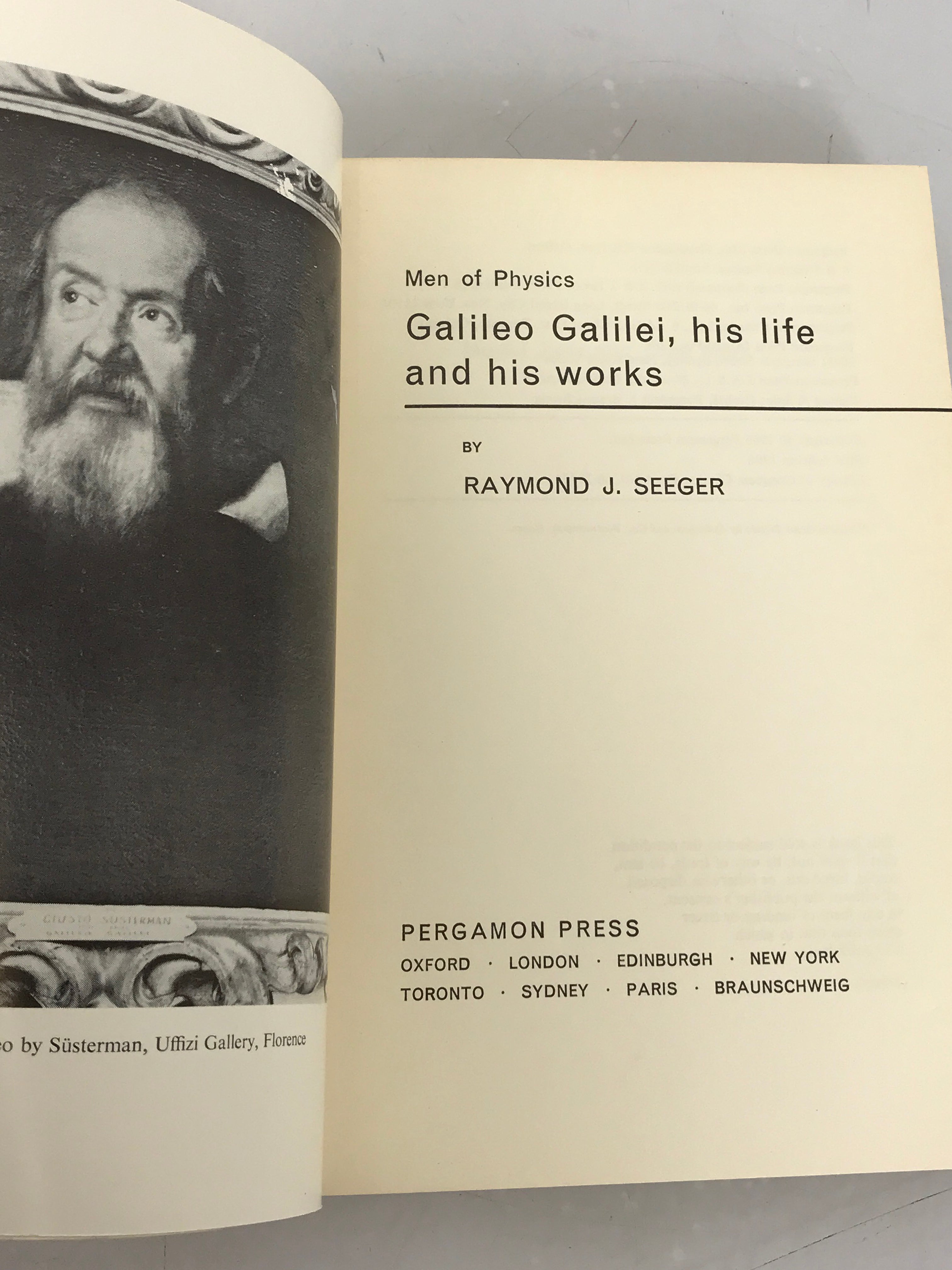 Lot of 2 Galileo Books: Discoveries and Opinions of Galileo (1957) and Galileo Galilei, His Life and His Works (1966) SC