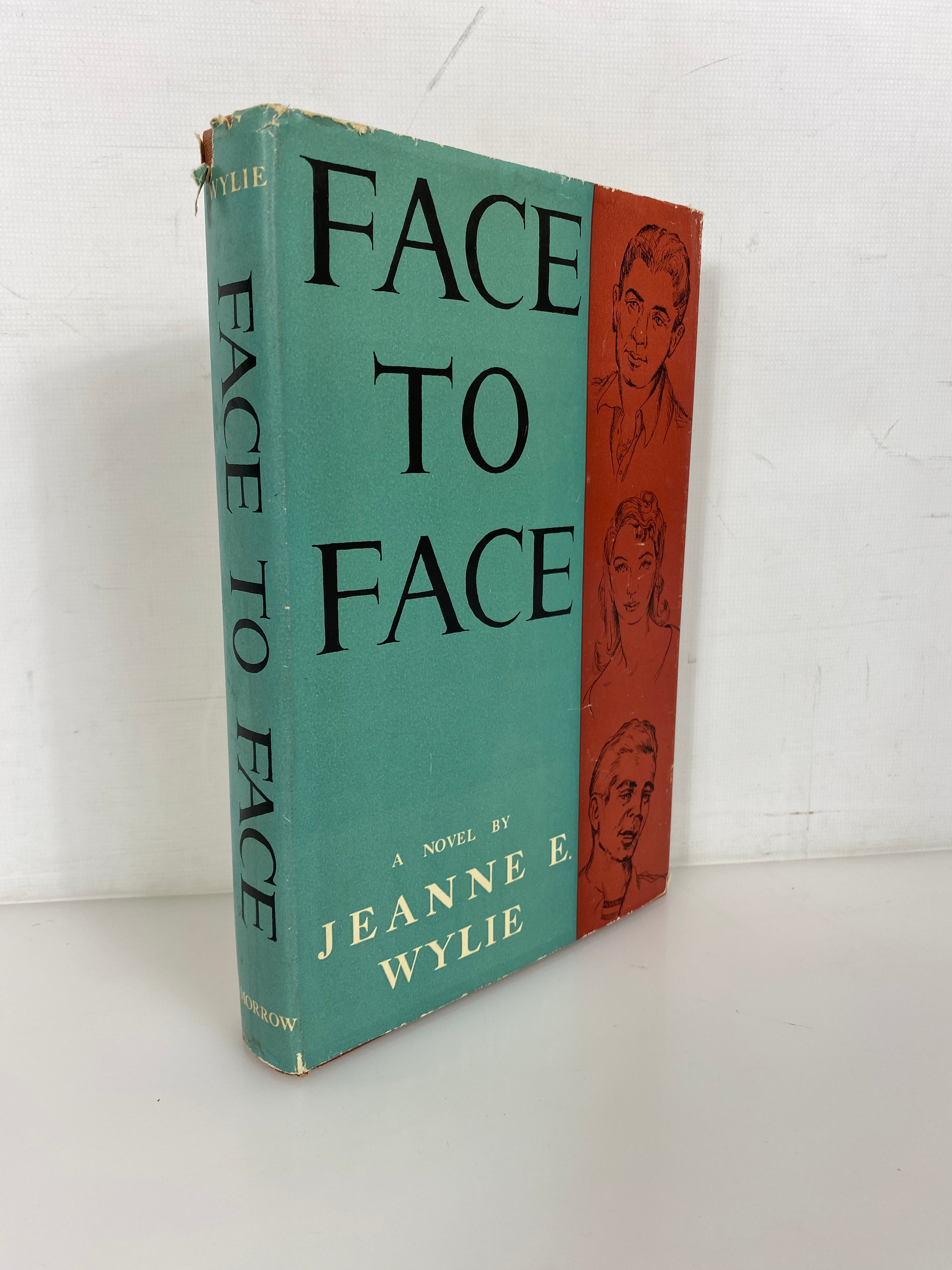 Face to Face by Jeanne Wylie Rare 1952 Vintage HC DJ