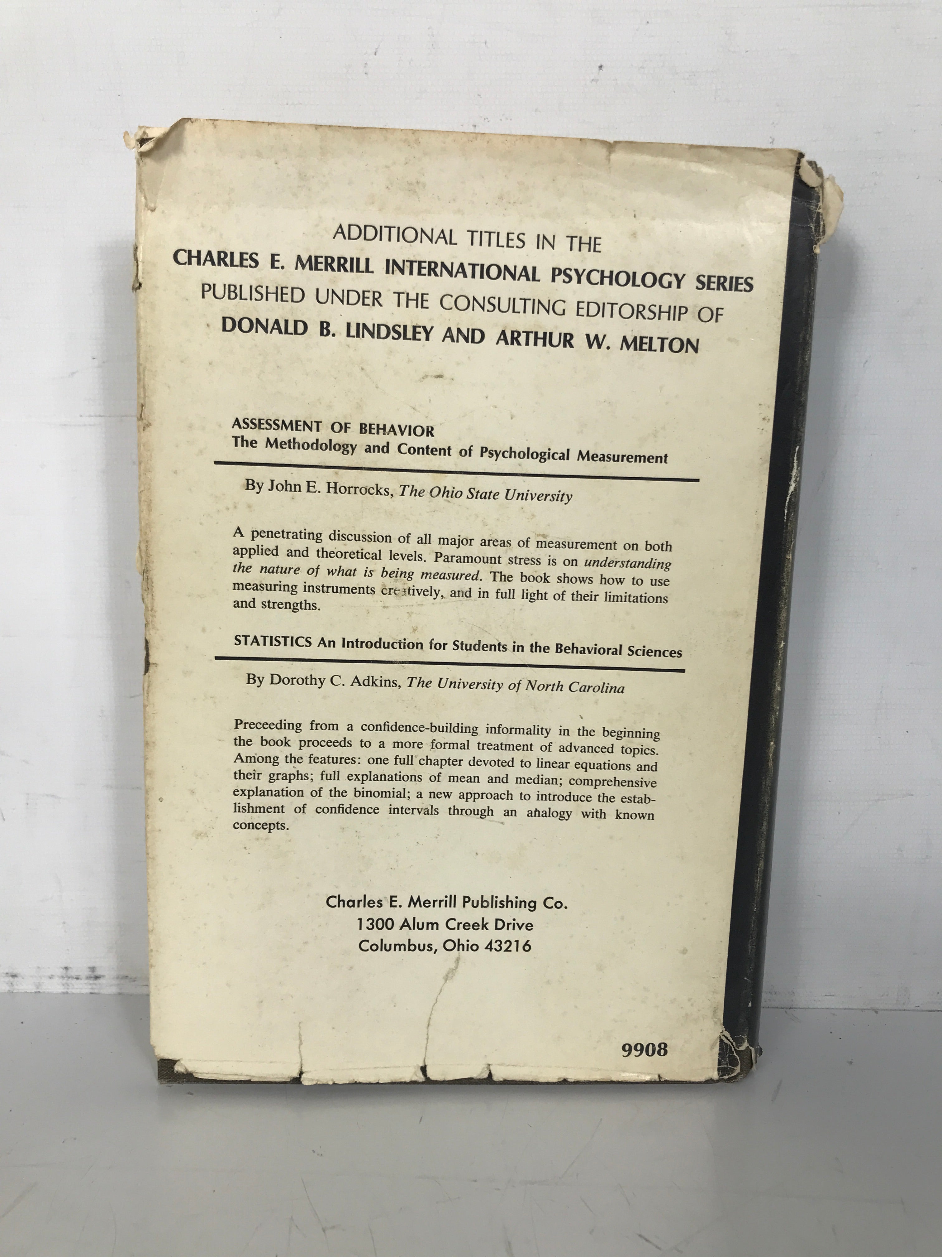 Principles of Psychopathology Robert Lundin 1965 HC DJ