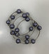 Silver Light Purple Beaded Wrap Bracelet
