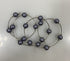 Silver Light Purple Beaded Wrap Bracelet