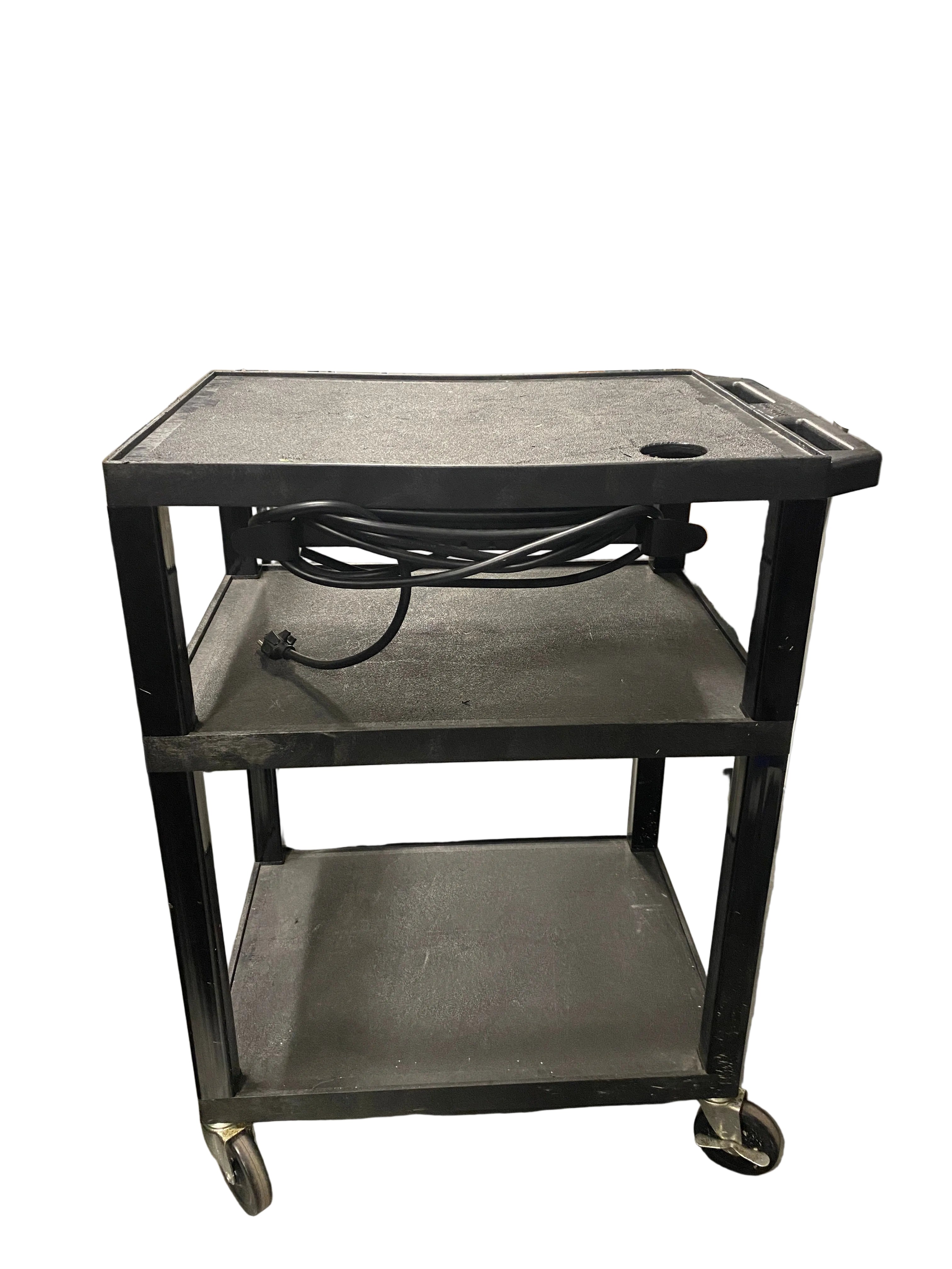 H. Wilson Company Plastic 3 Tier Media Cart