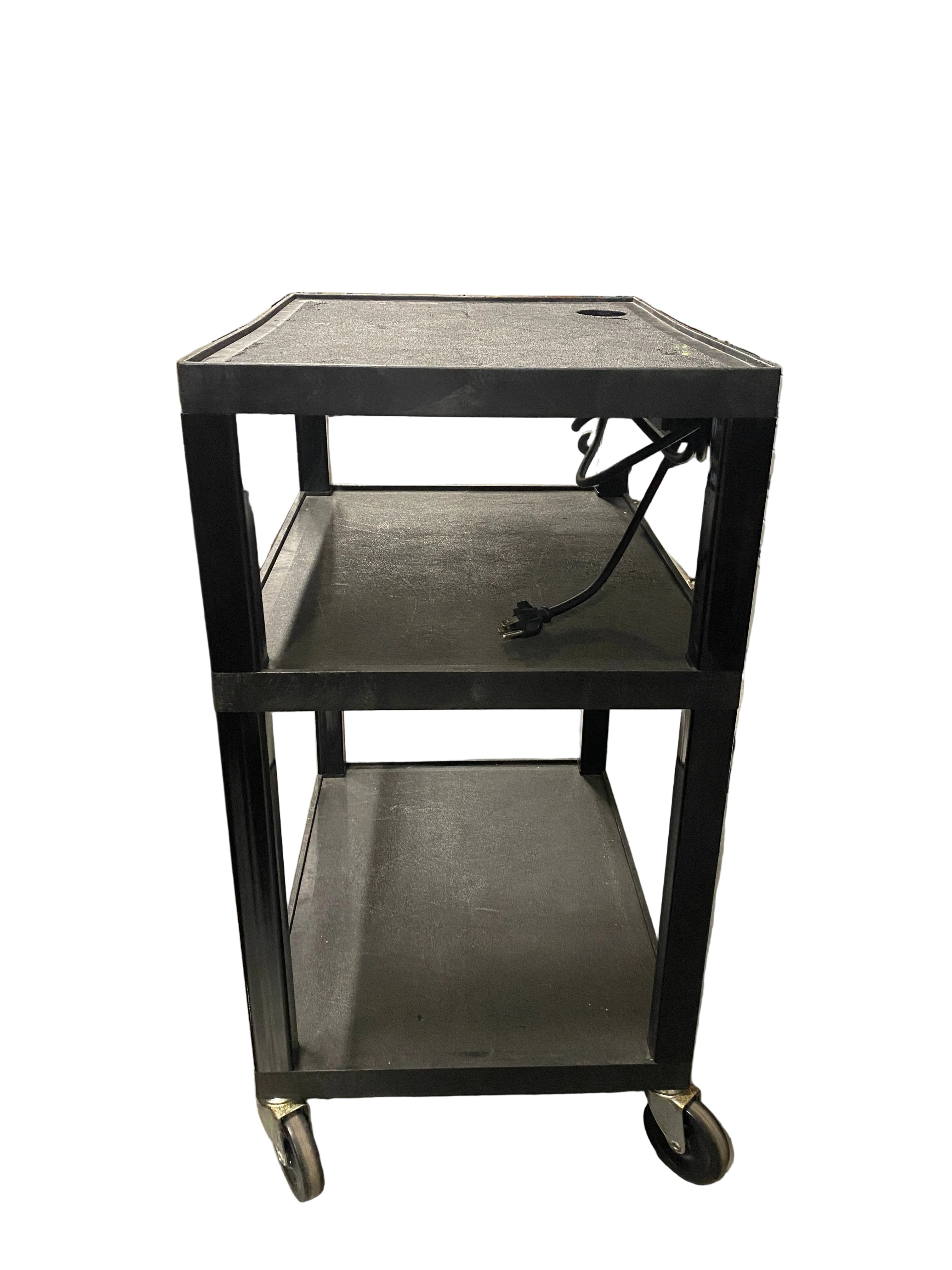 H. Wilson Company Plastic 3 Tier Media Cart