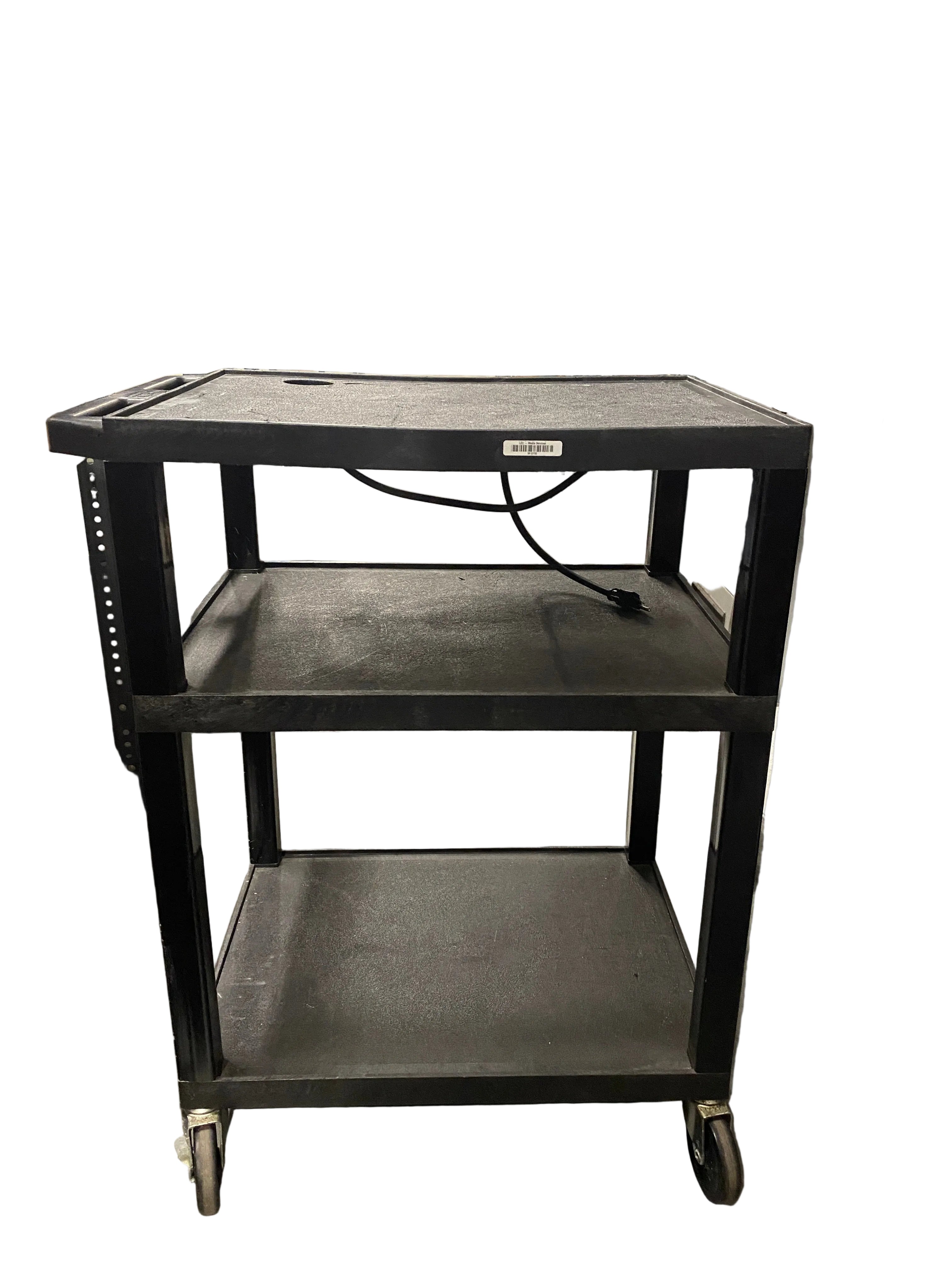 H. Wilson Company Plastic 3 Tier Media Cart