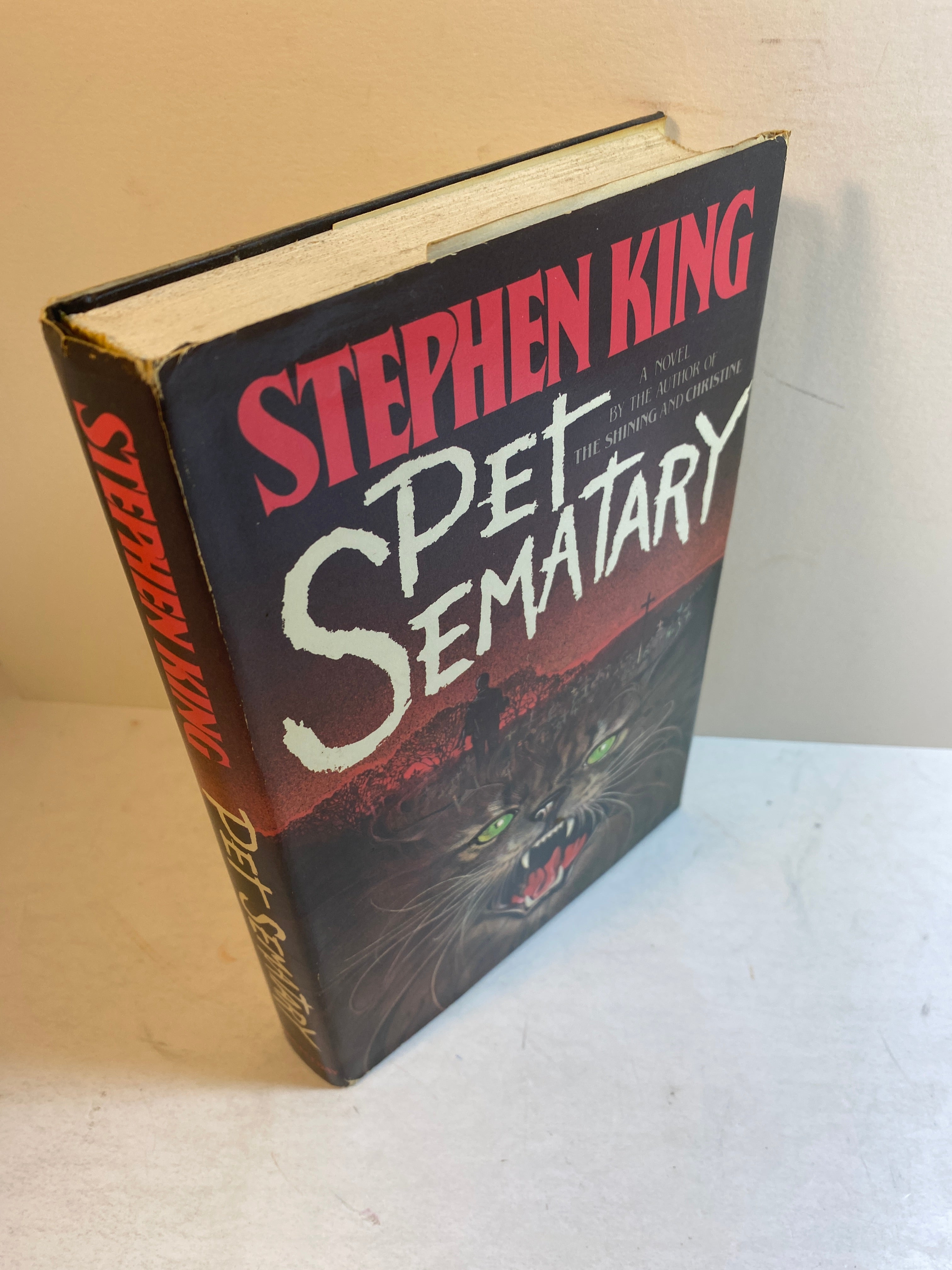Pet Sematary by Stephen King HCDJ 1983 Book Club Edition
