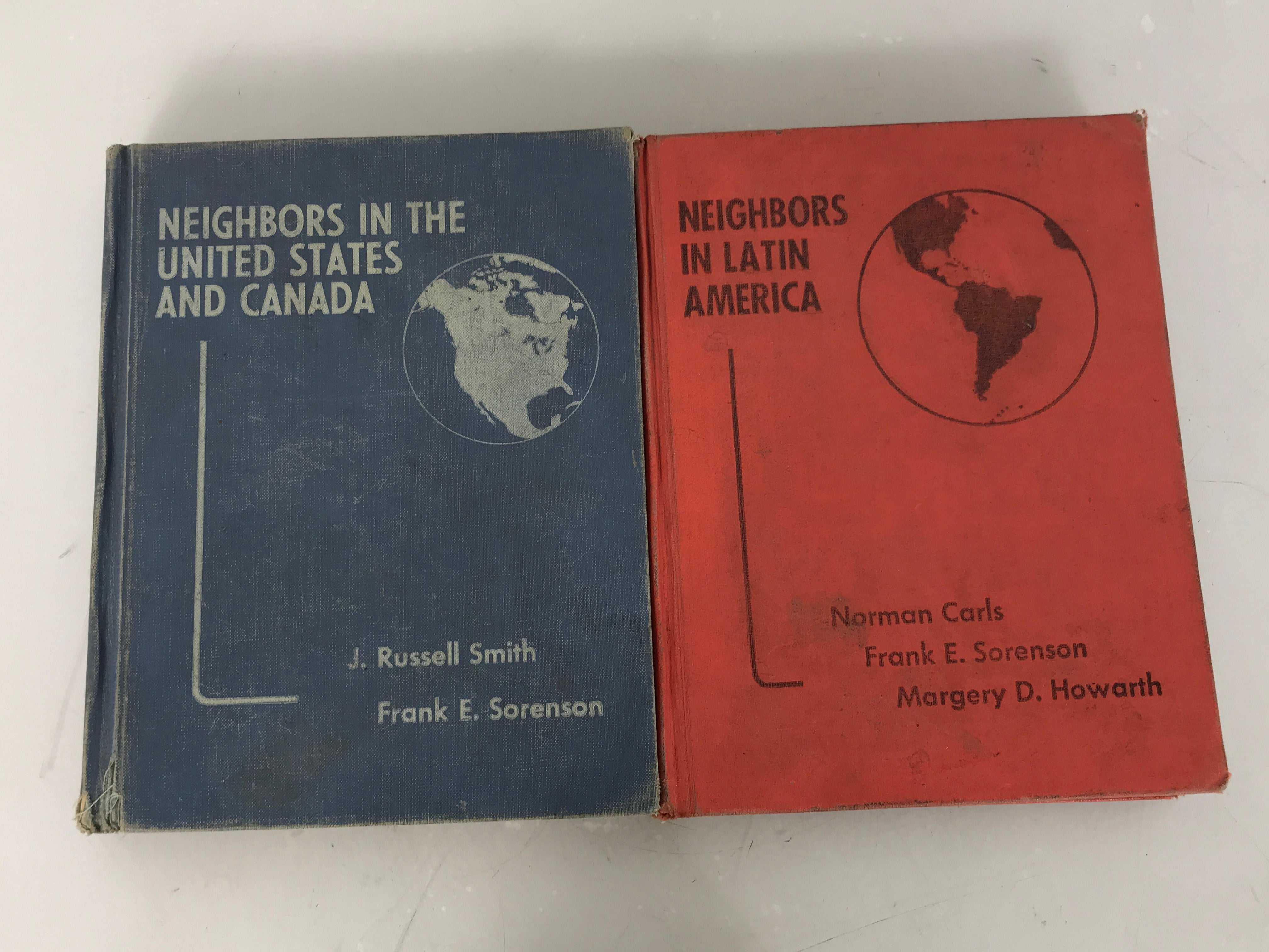 Lot of 2 Our Neighbors Geography Books 1951 HC