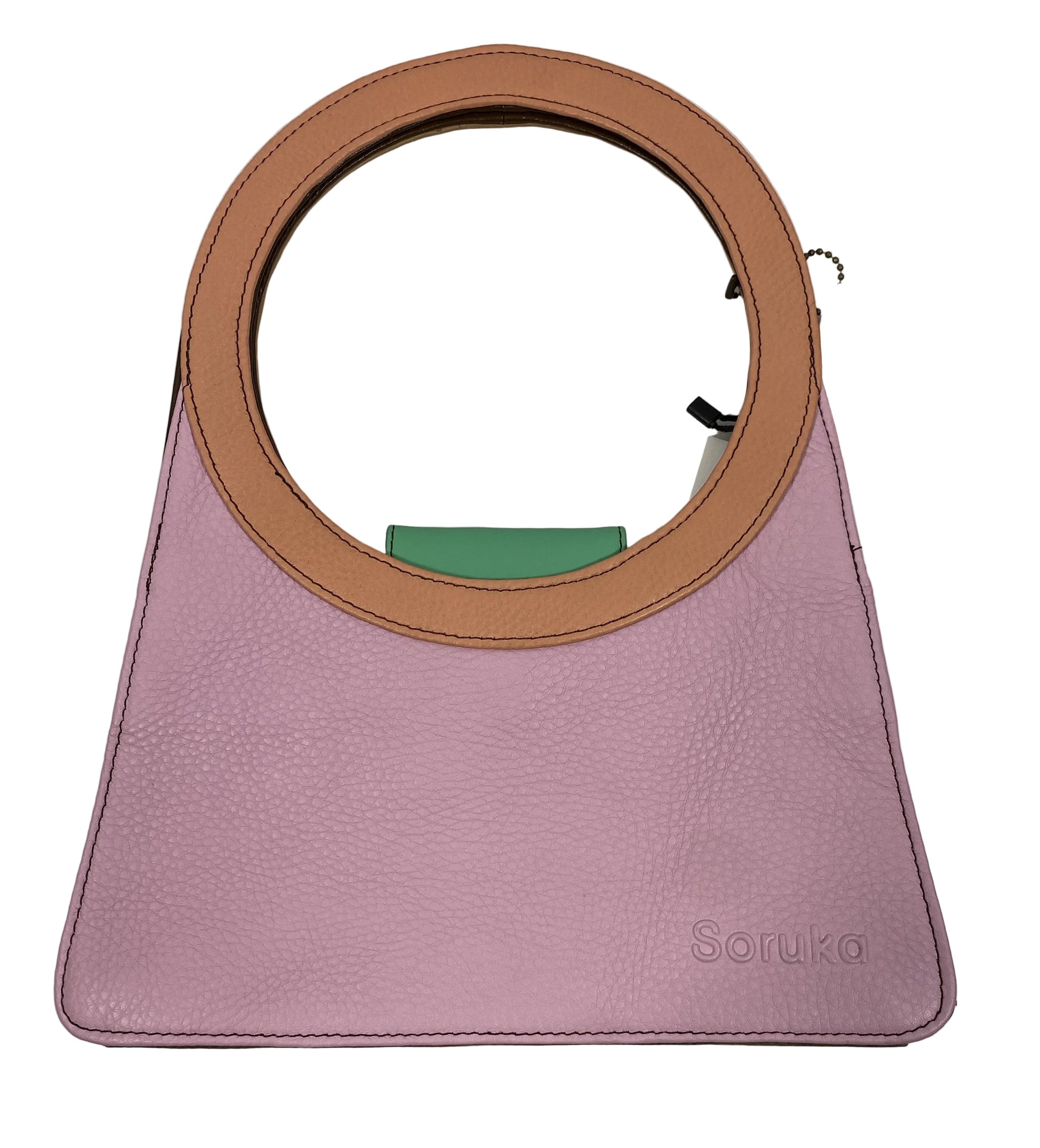 Soruka Pink and Green Honey Hand Bag