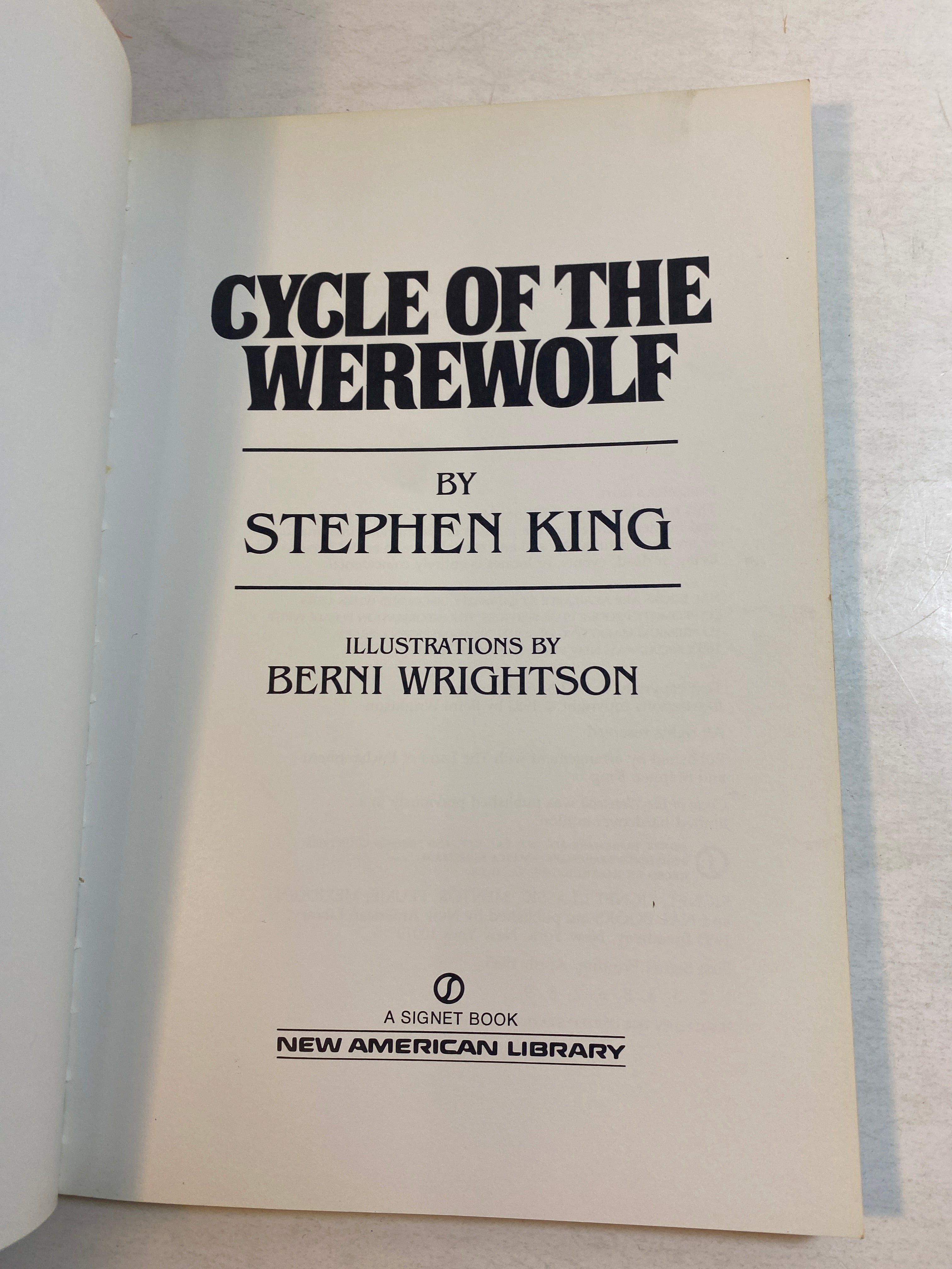 Cycle of the Werewolf Stephen King SC 1983