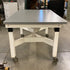 Tall Wheeled Wooden Table