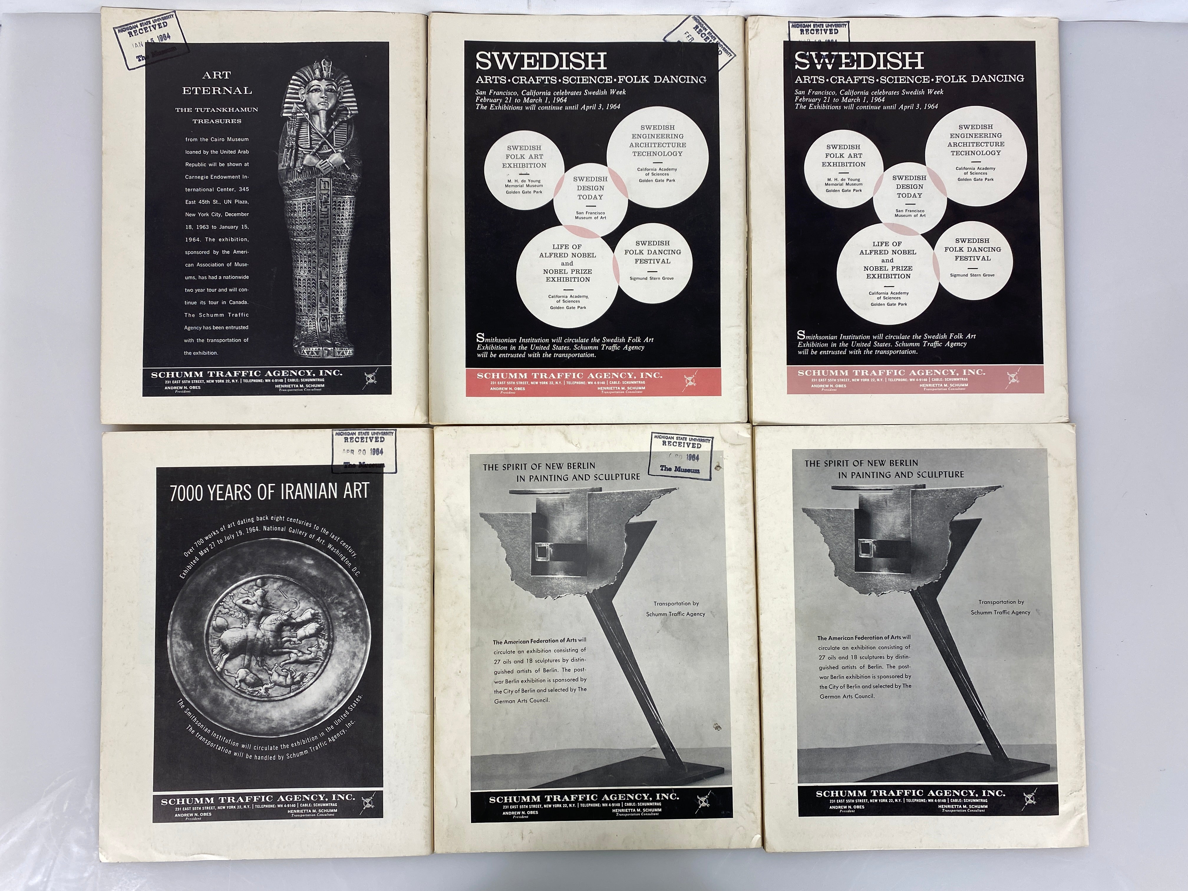Lot of 10 Museum News Journal / Vintage Magazine 1964 (Complete Year)