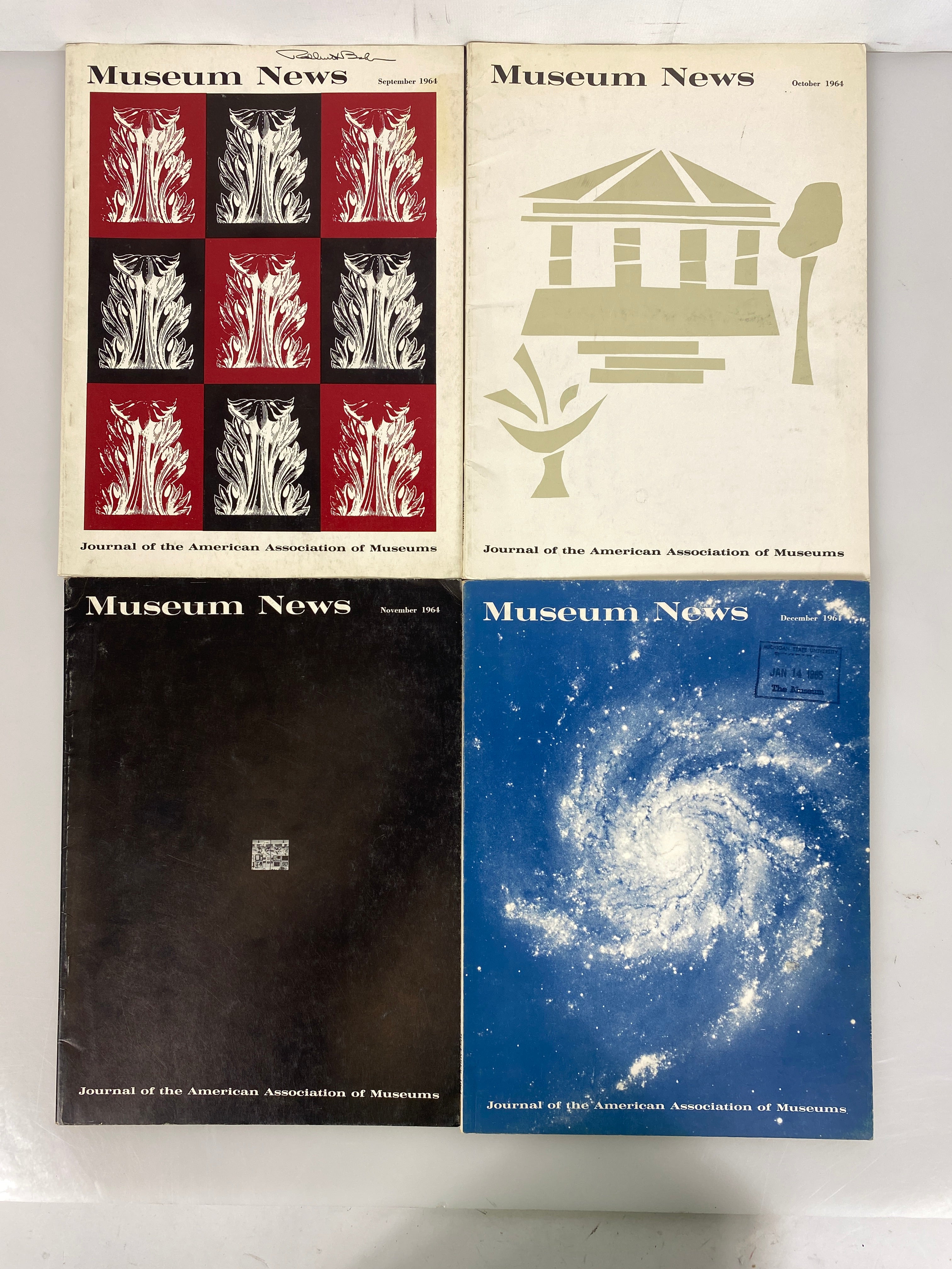 Lot of 10 Museum News Journal / Vintage Magazine 1964 (Complete Year)