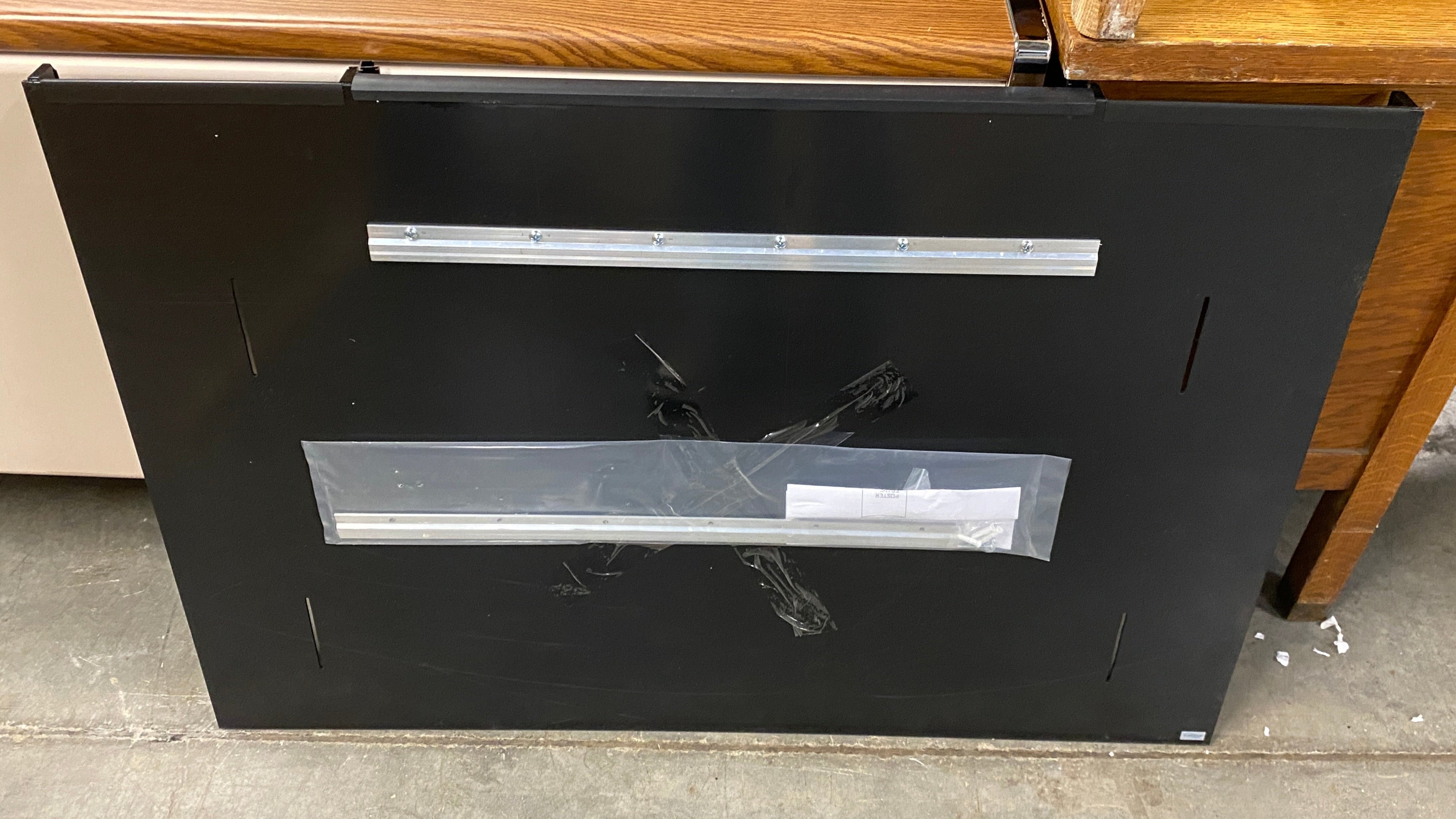 Workshop Black Bulletin Board and File Storage