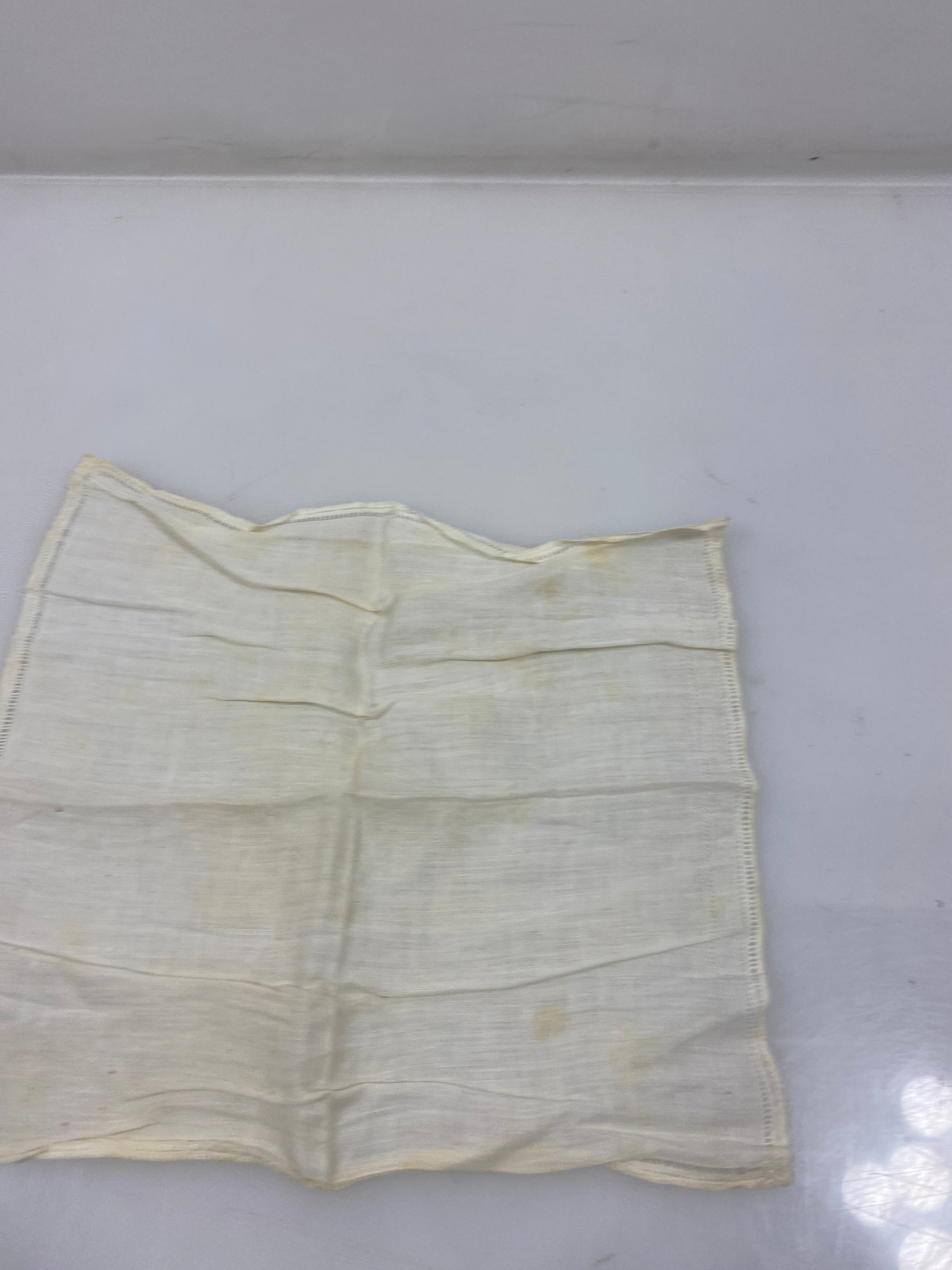 Vintage 1910s White Linen Handkerchief