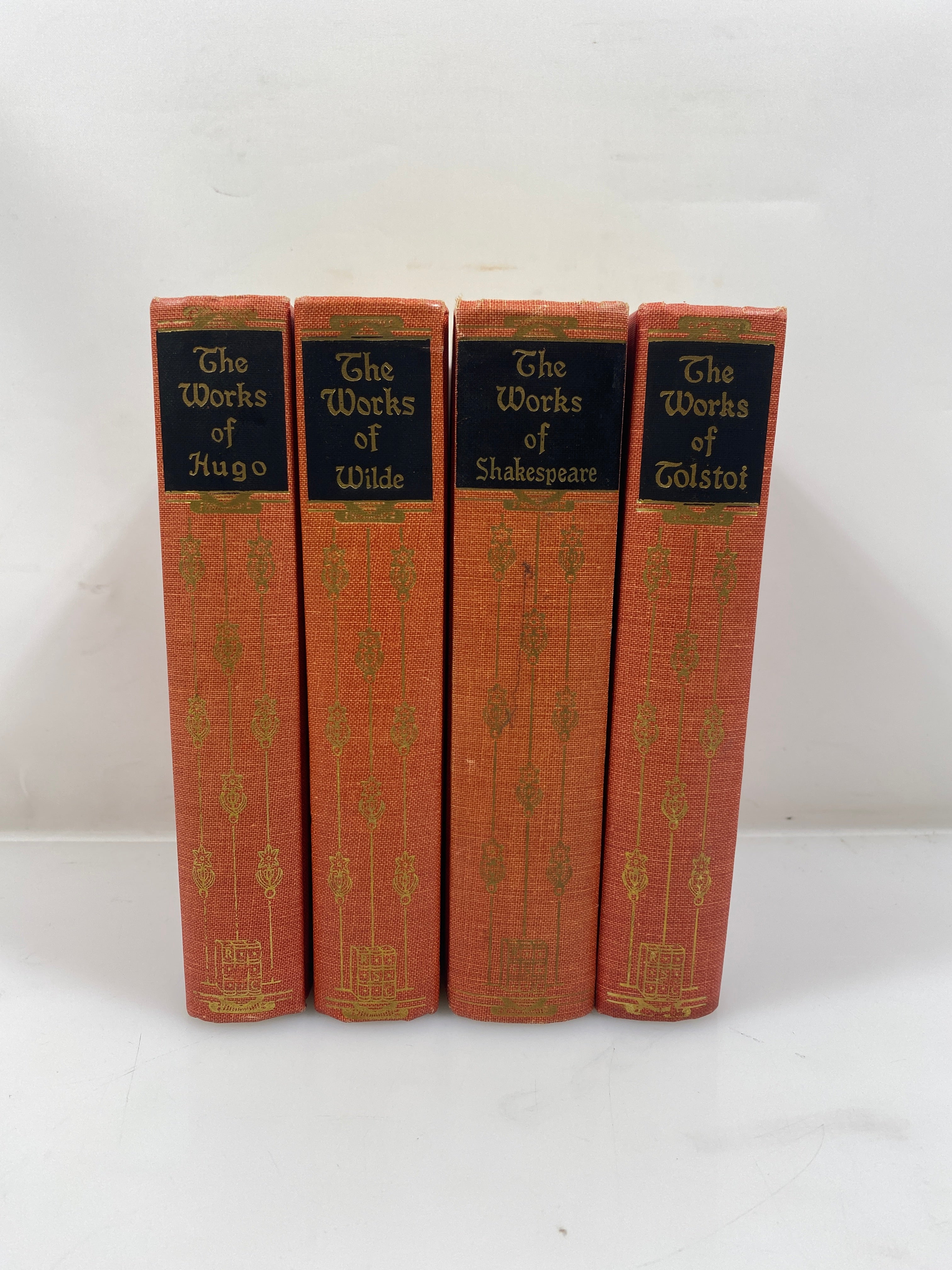 Lot of 4 The Works of Hugo/Shakespeare/Wilde/Tolstoi 1927-37 HC