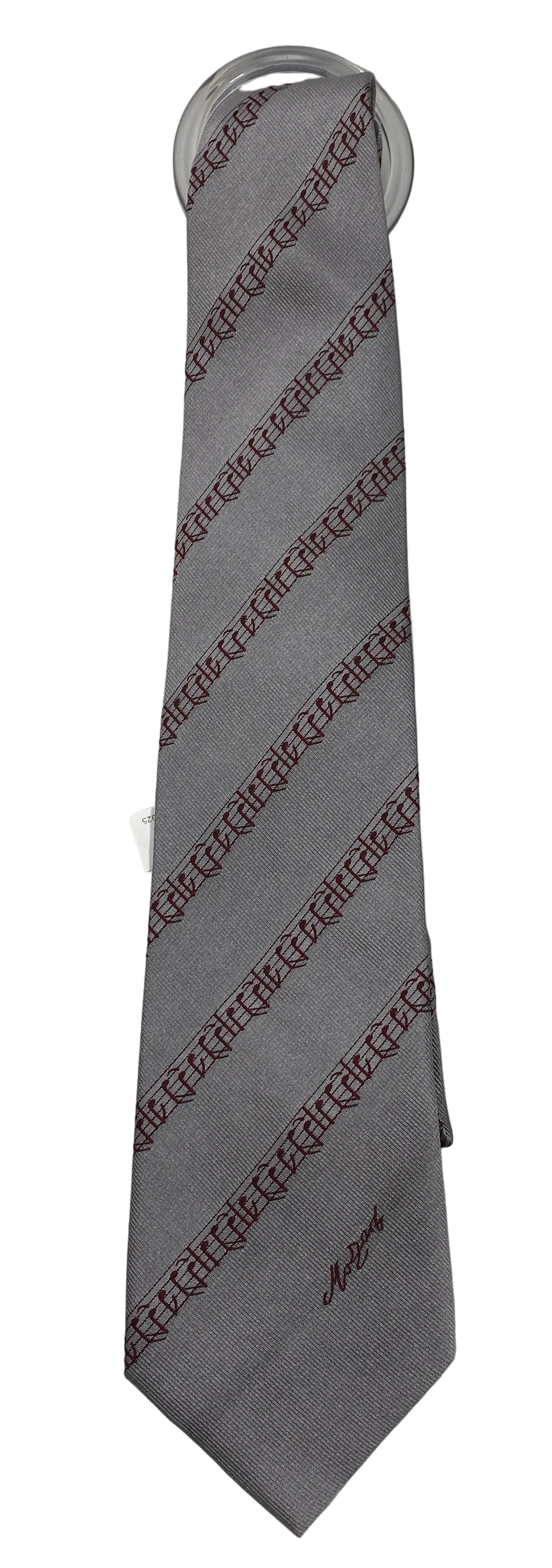 Austria Shop Gray Mozart Silk Neck Tie