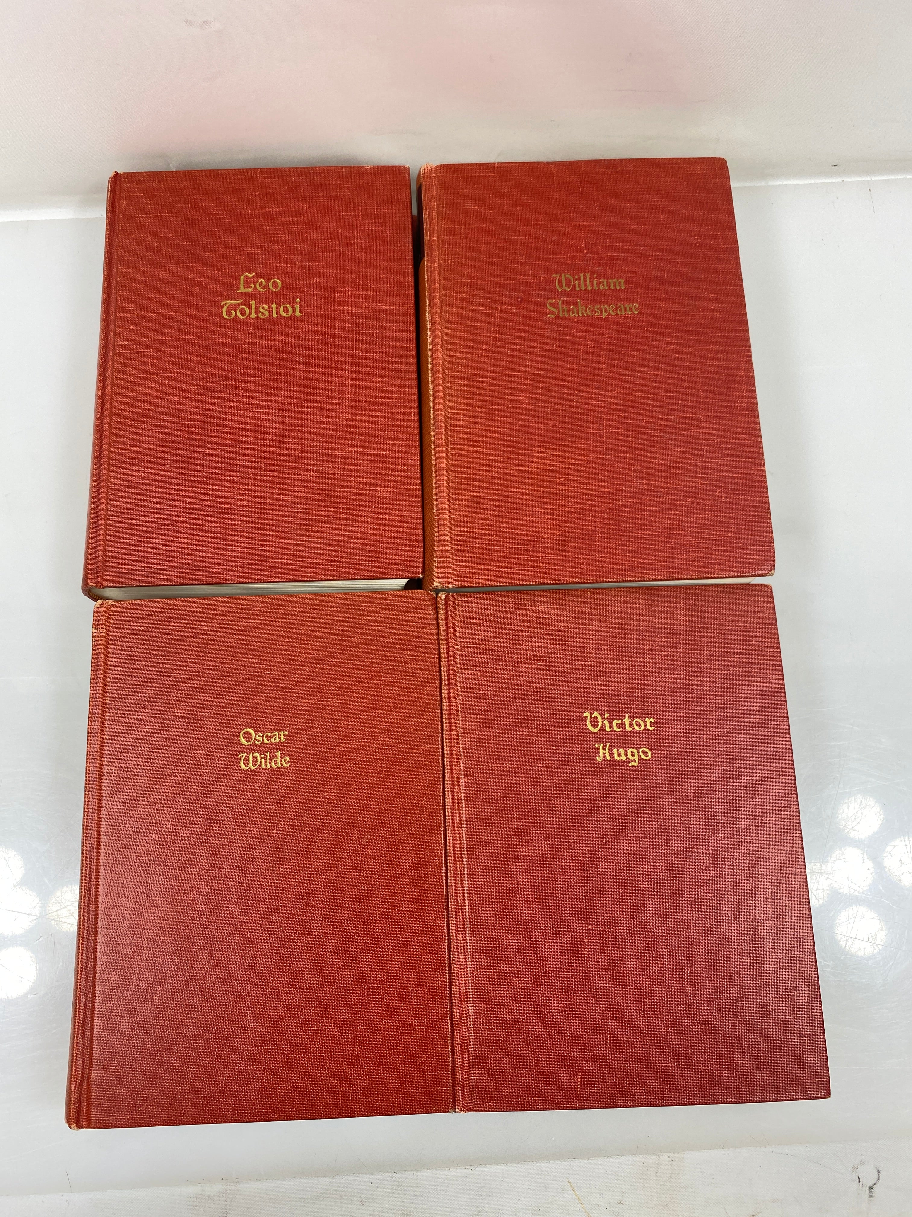 Lot of 4 The Works of Hugo/Shakespeare/Wilde/Tolstoi 1927-37 HC