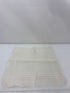 Vintage 1900s Sheer Linen Handkerchief with Stripe Details