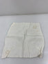 Vintage 1930s-1940s White Linen Handkerchief with Floral Eyelet Lace Details