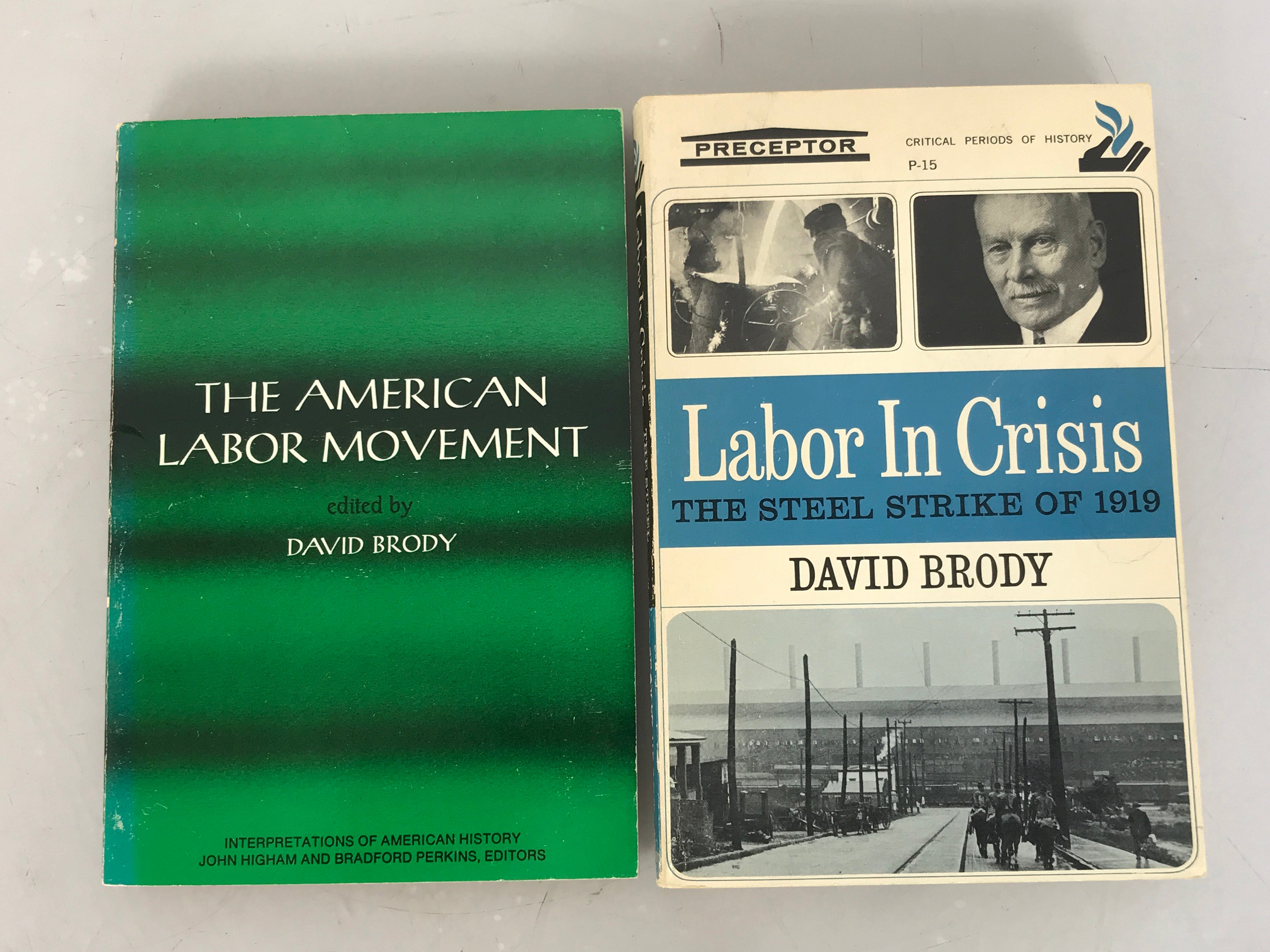 Lot of 2 David Brody Books 1965-1971 SC
