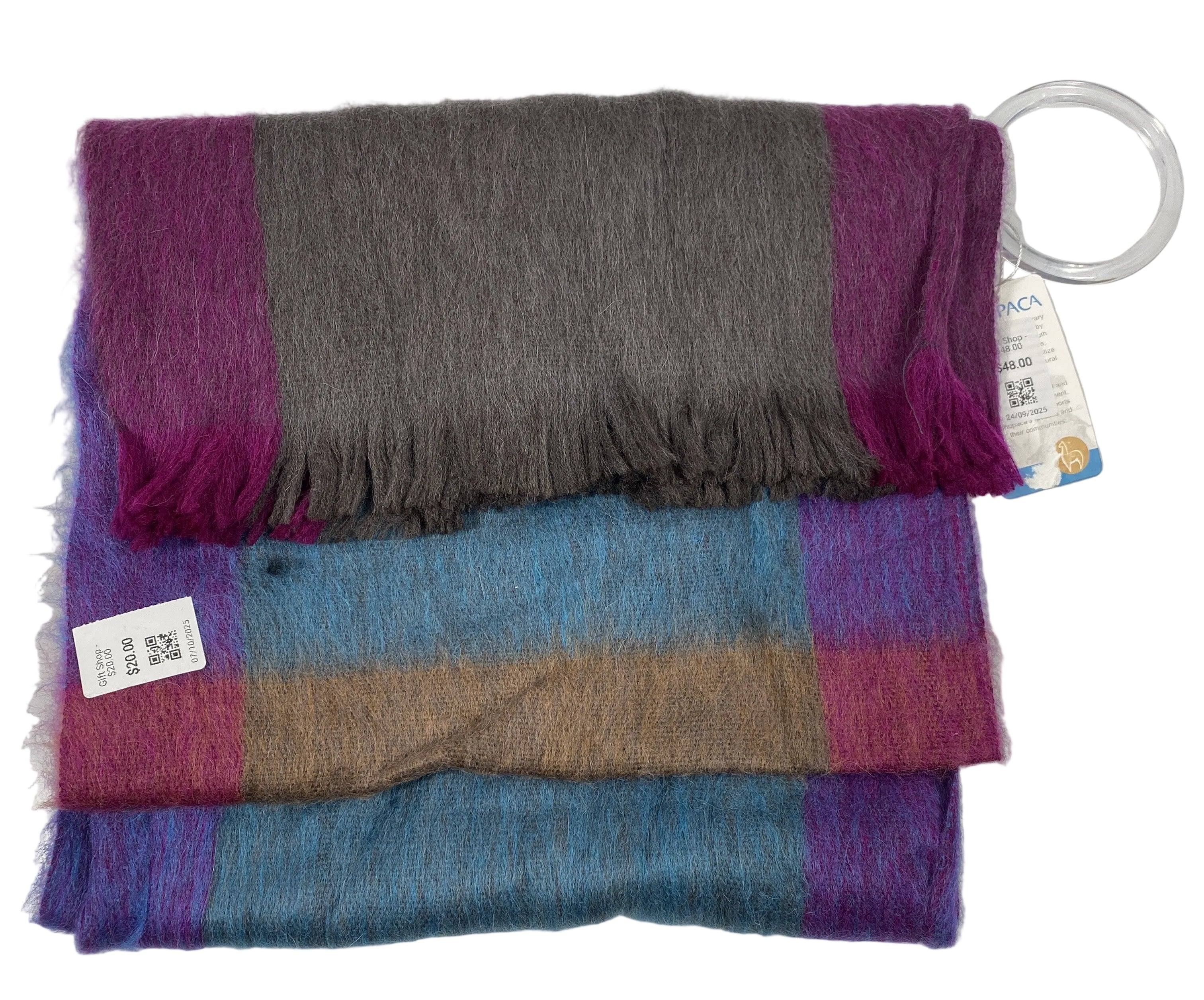 Shupaca Alpaca Plaid Multicolor Scarf