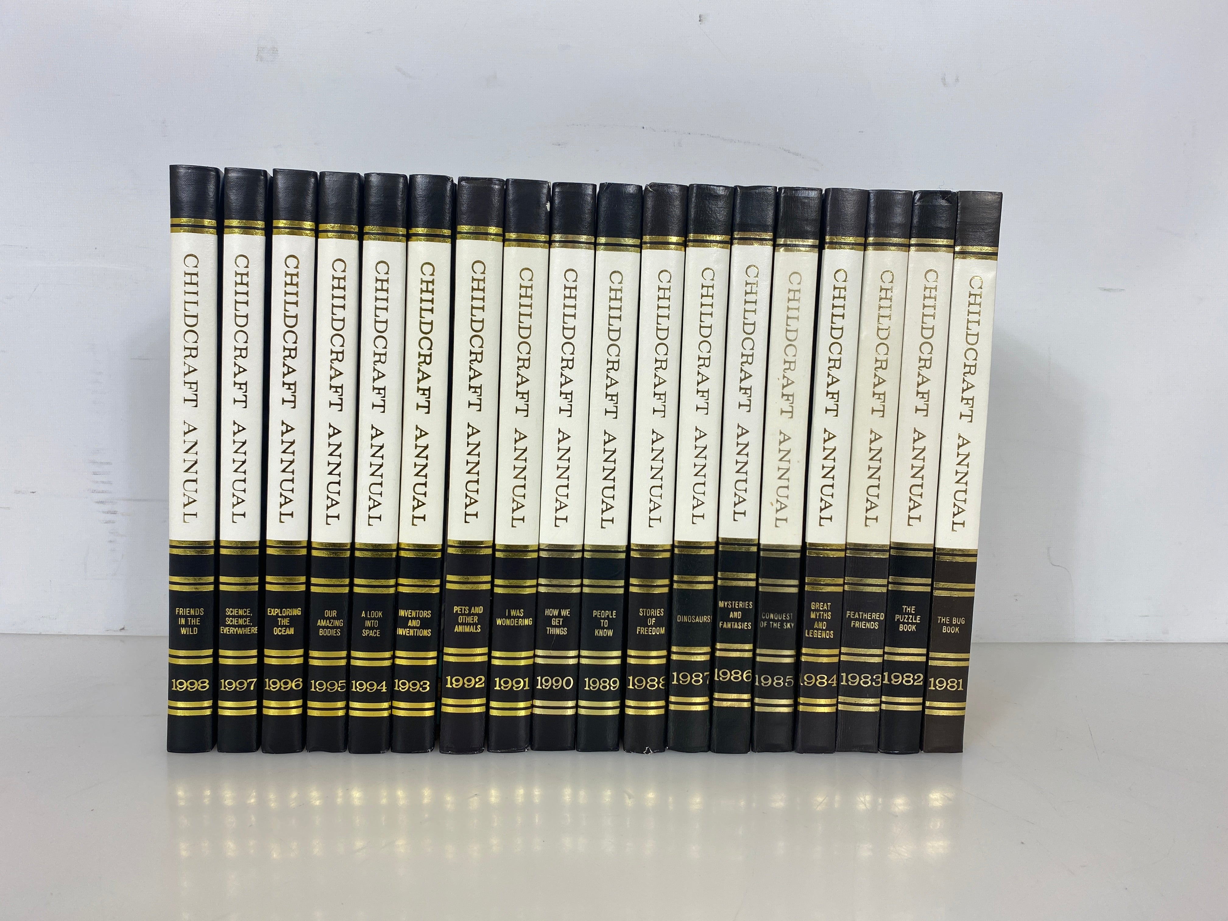 Set of 18 Childcraft Annual 1981-1998 HC