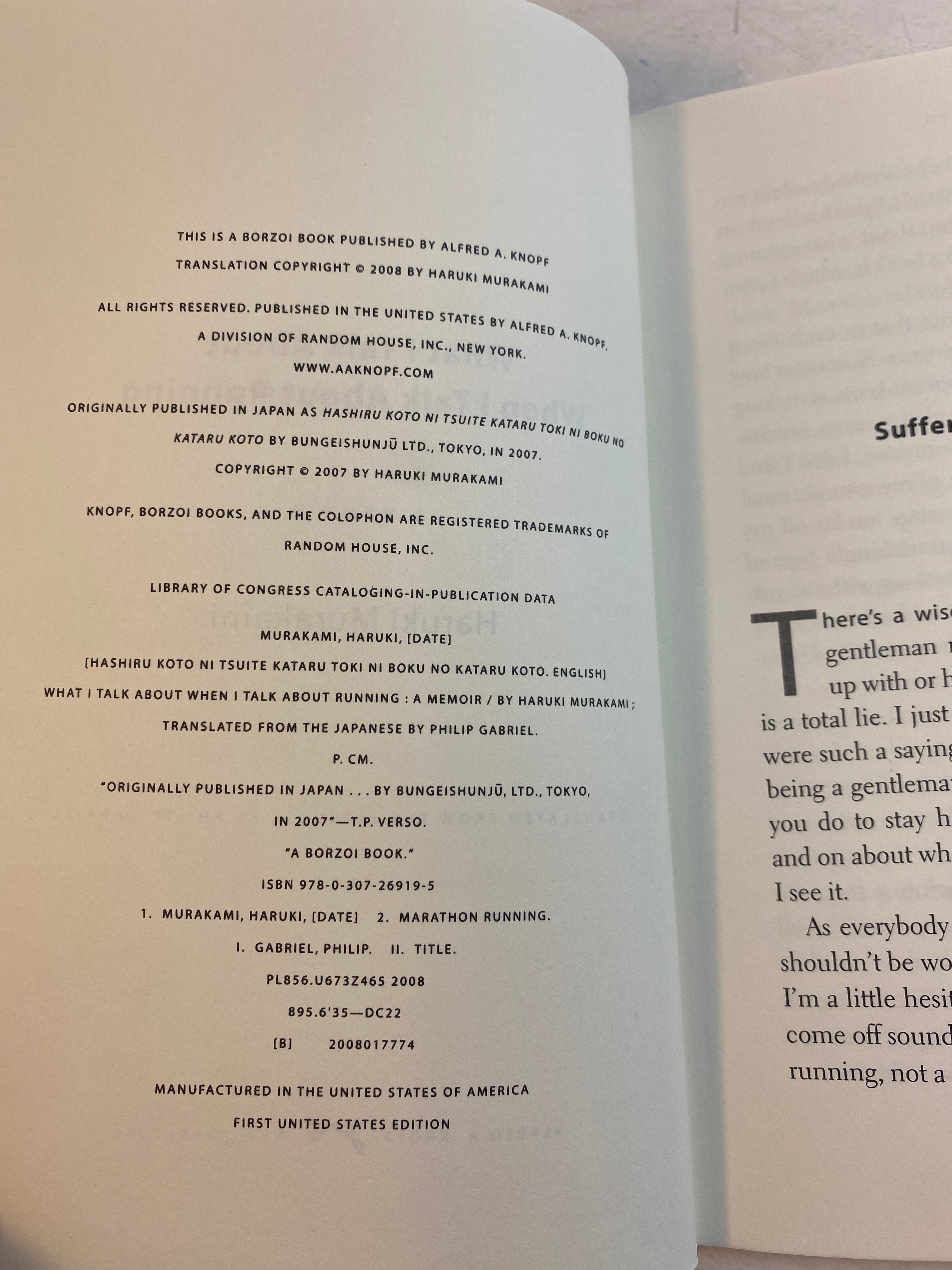 What I Talk About When I Talk About Running Murakami HCDJ 2008
