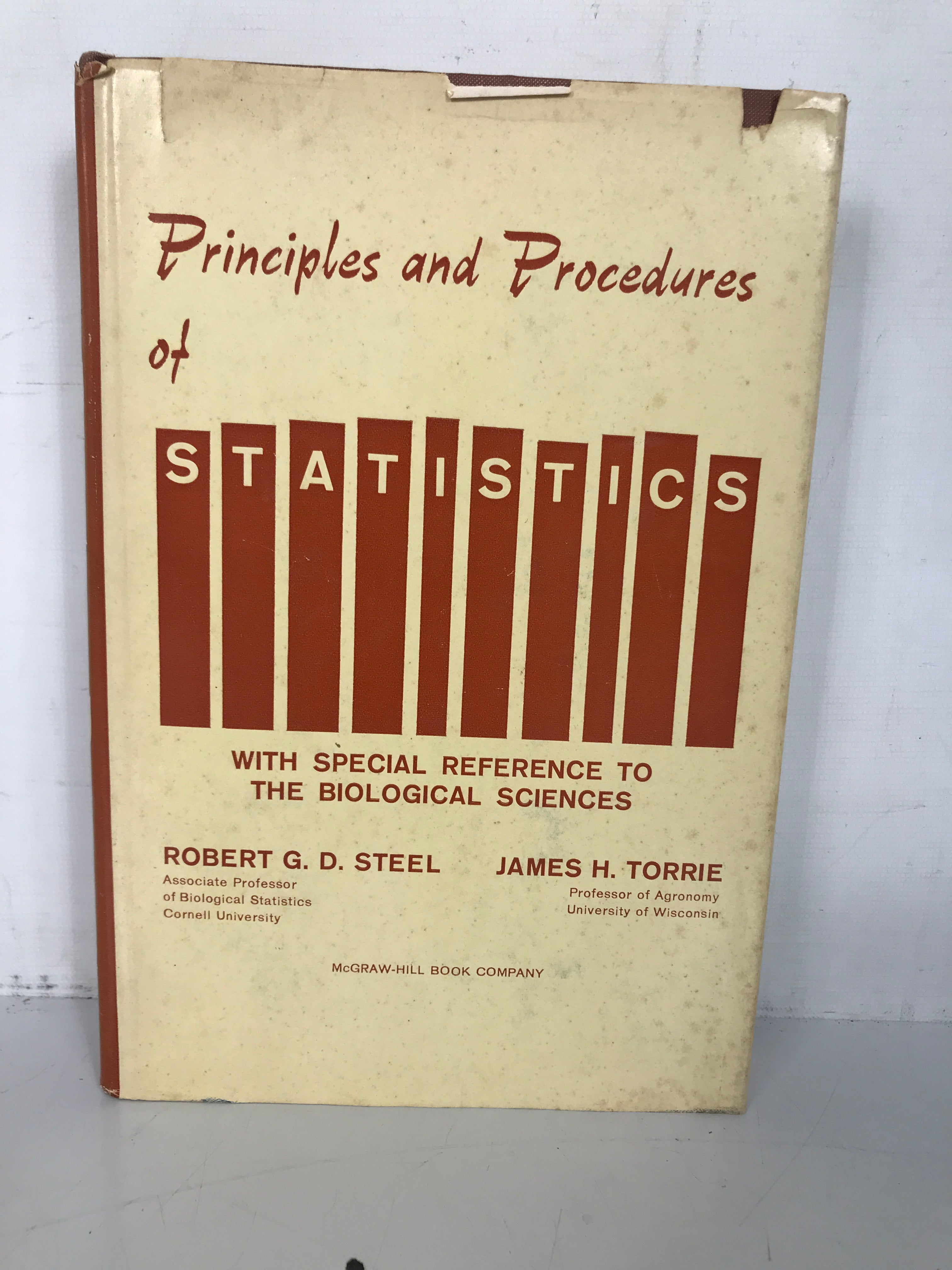 Principles and Procedures of Statistics Steel/Torrie 1960 HC DJ