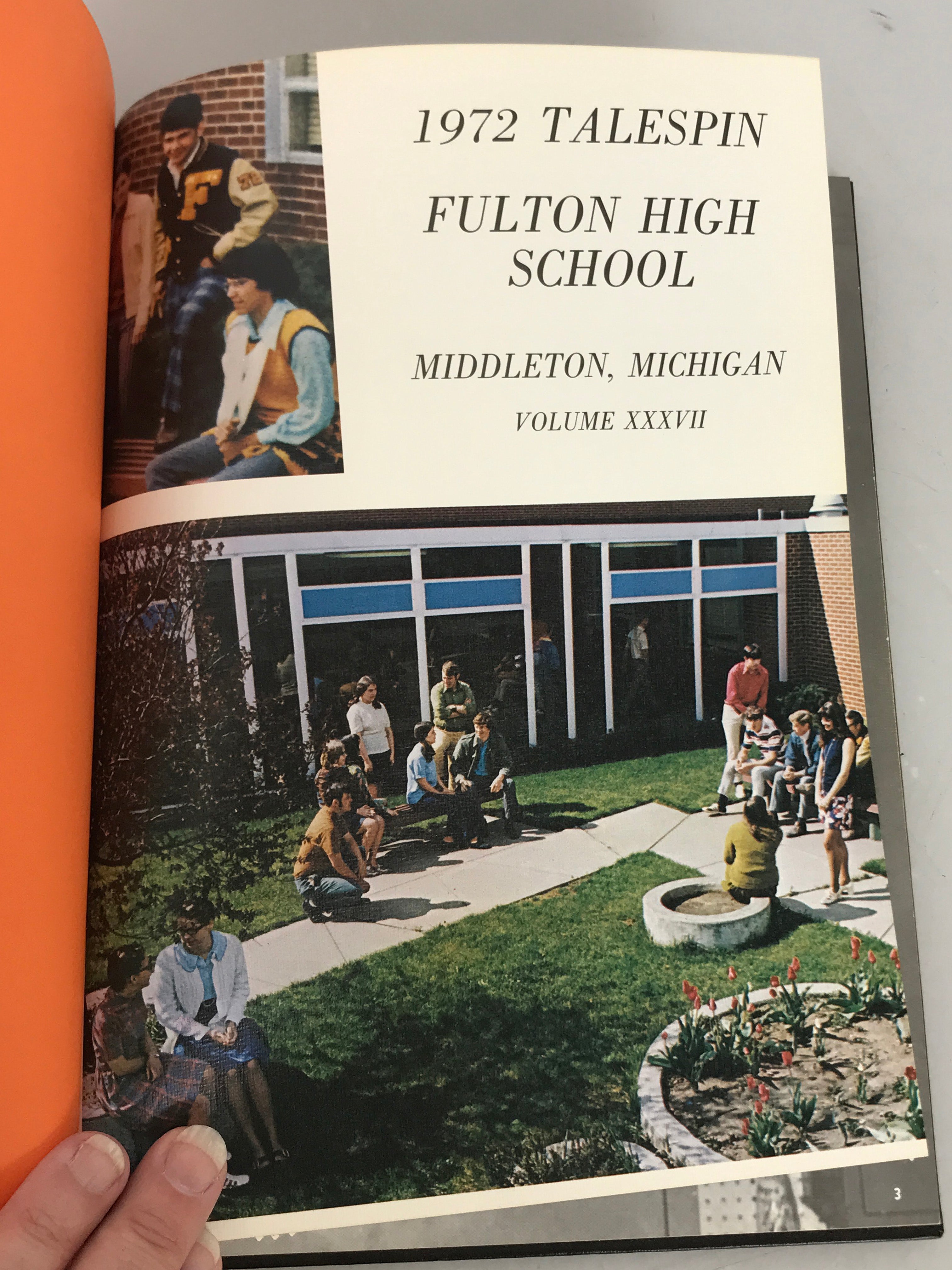 1972 Fulton High School Yearbook Middleton, Michigan