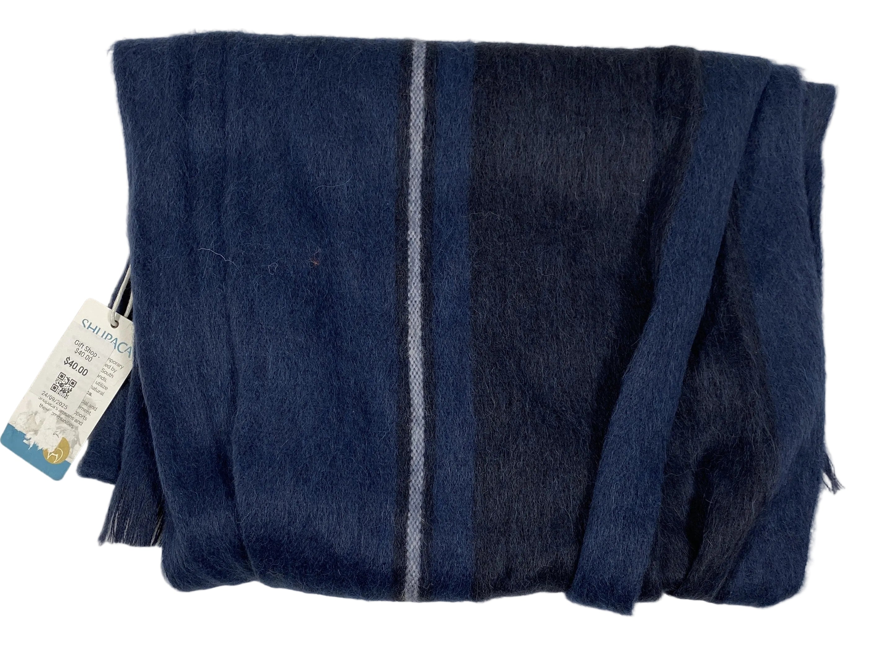 Shupaca Alpaca Blue Scarf