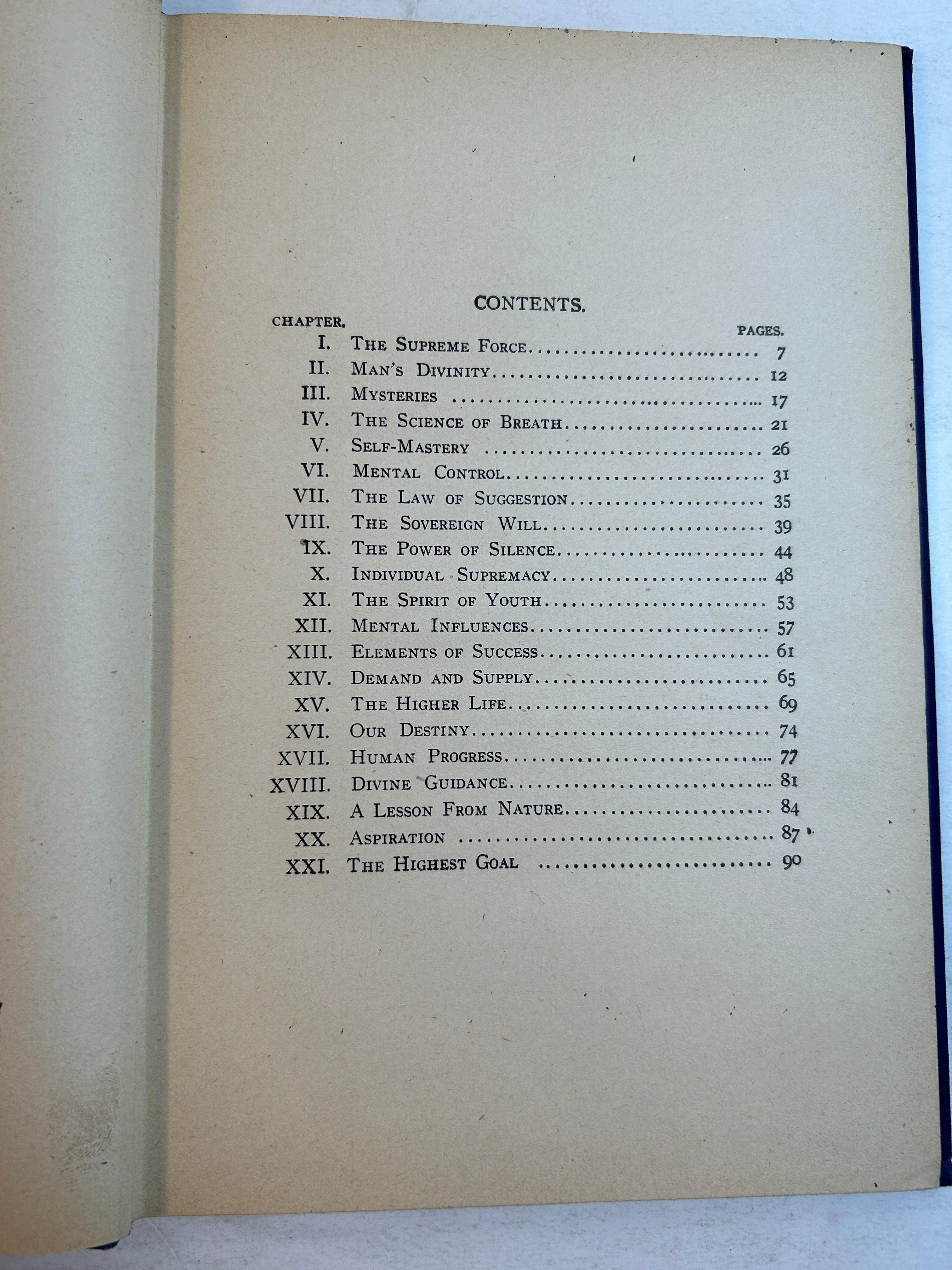 The Mind's Attainment by Uriel Buchanan 1902 HC