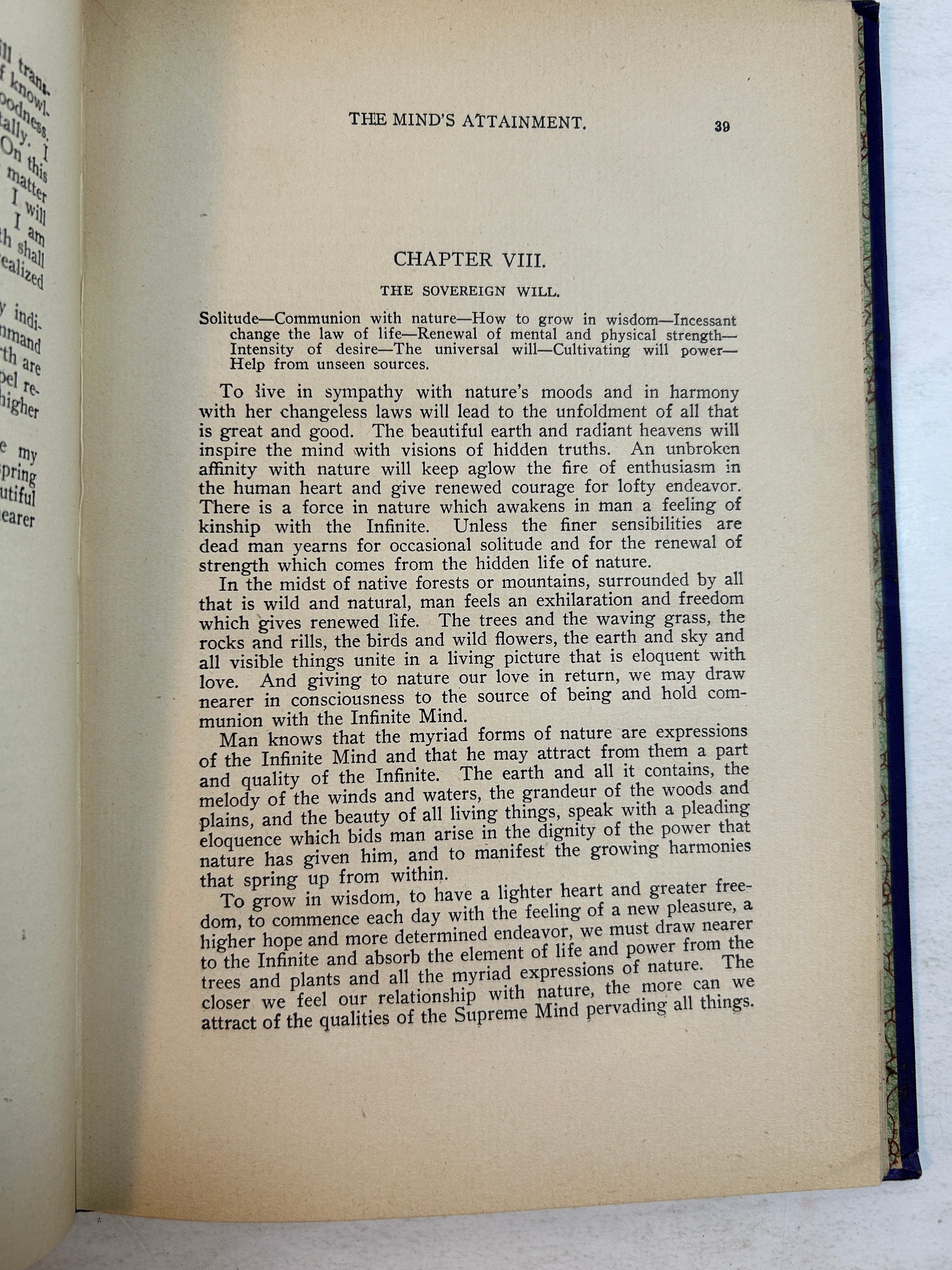 The Mind's Attainment by Uriel Buchanan 1902 HC