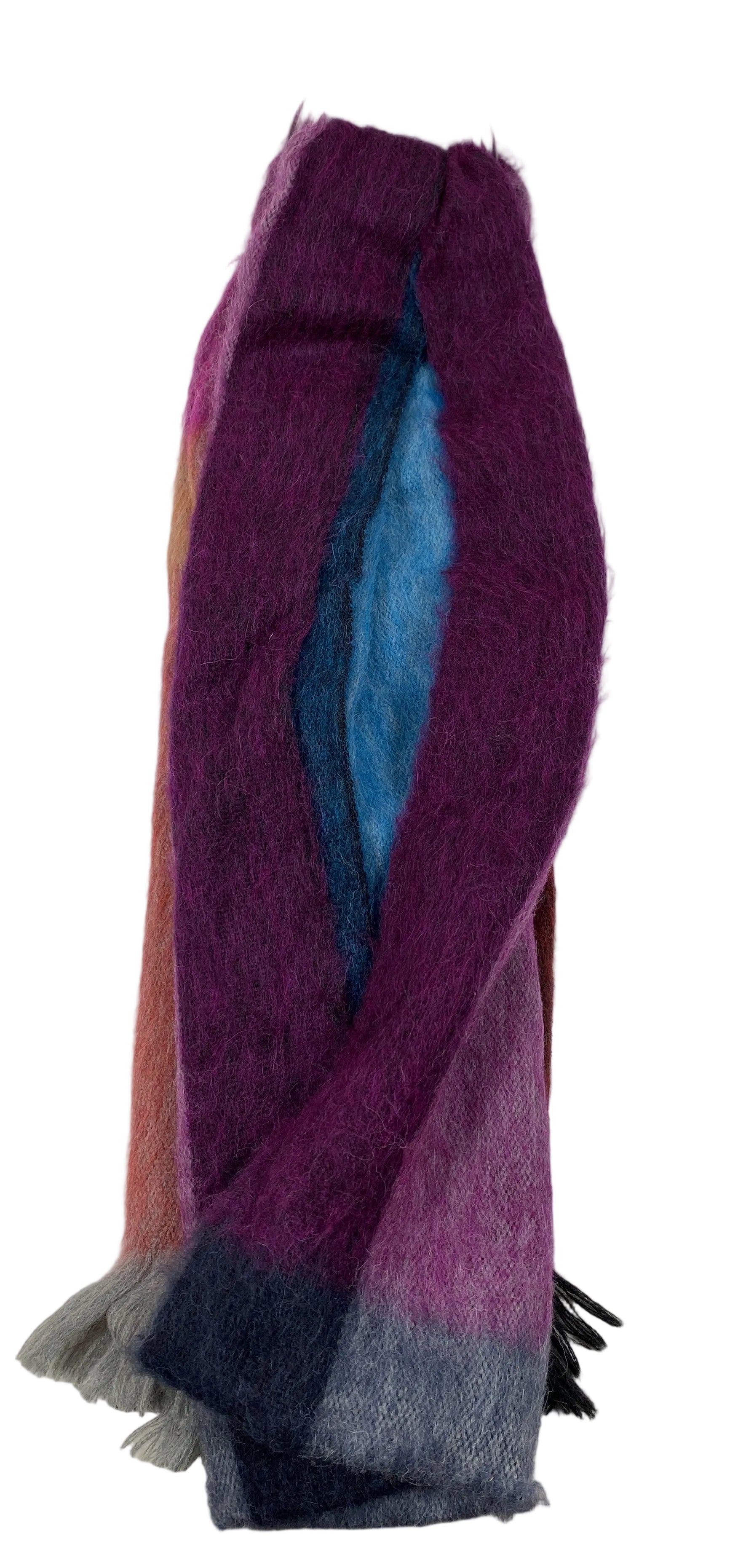 Shupaca Alpaca Plaid Rainbow Scarf
