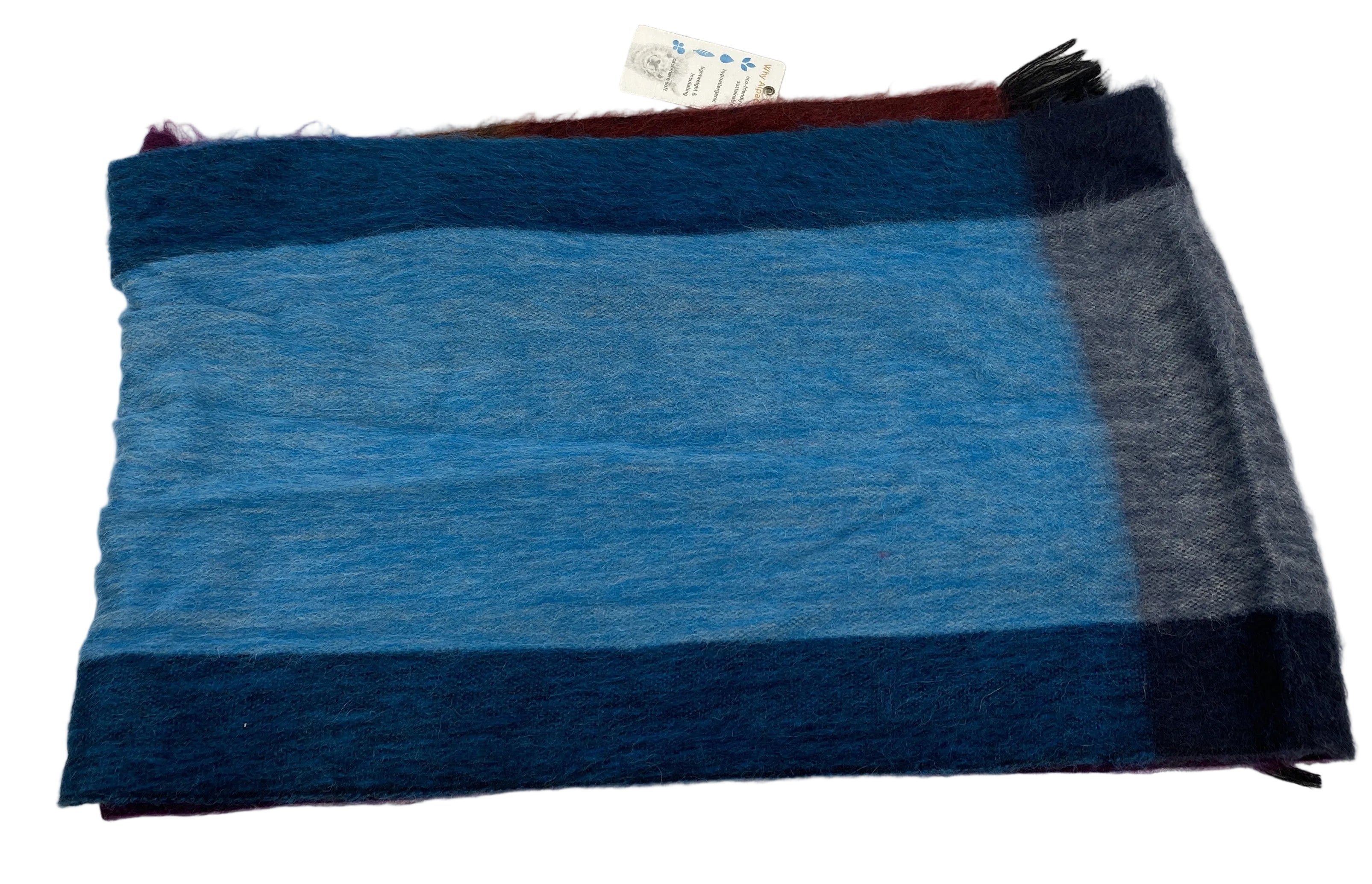 Shupaca Alpaca Plaid Rainbow Scarf