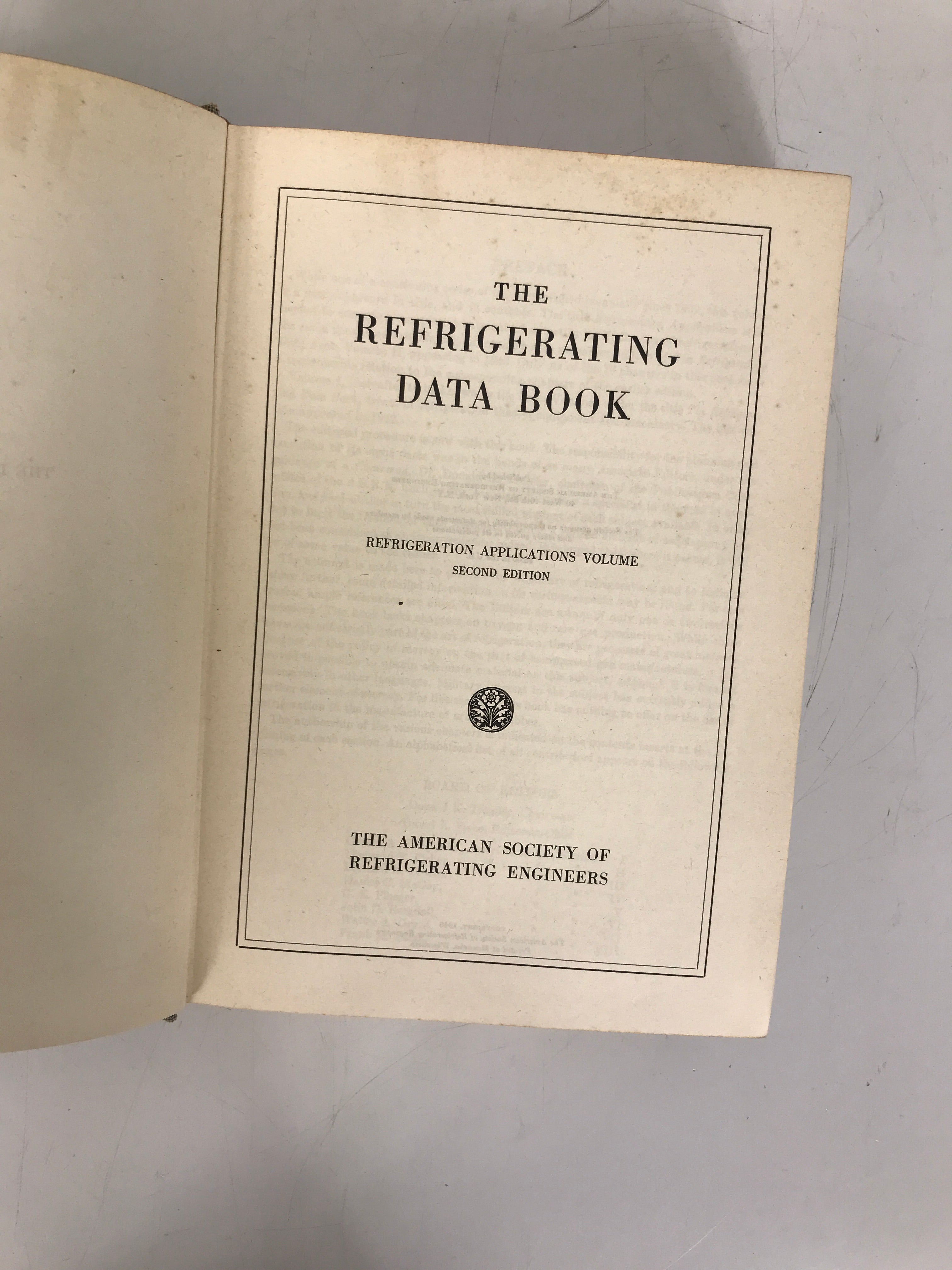 The Refrigerating Data Book 1946, 2nd HC