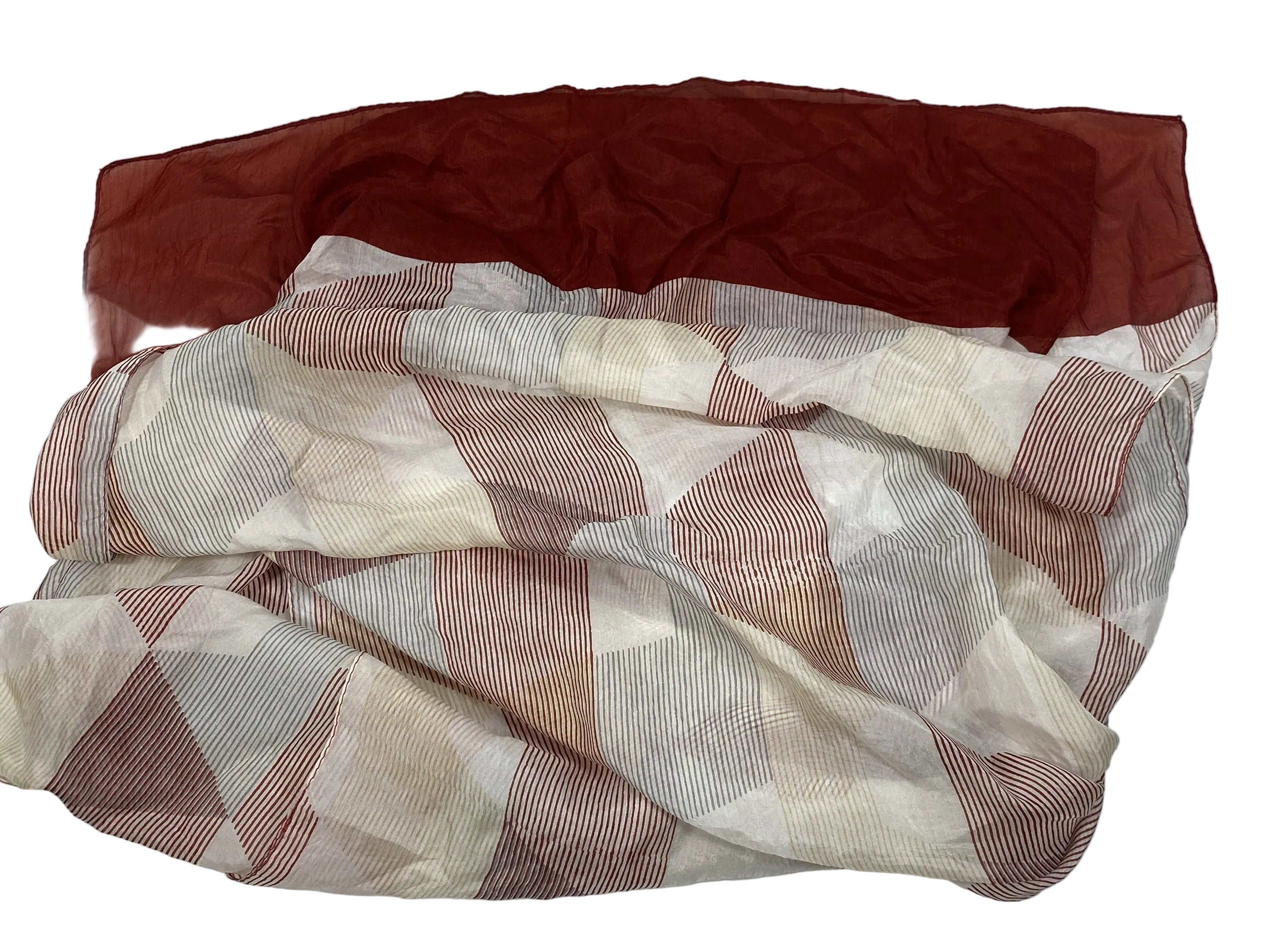 Asian Eye Multicolor Sheer Silk Scarf