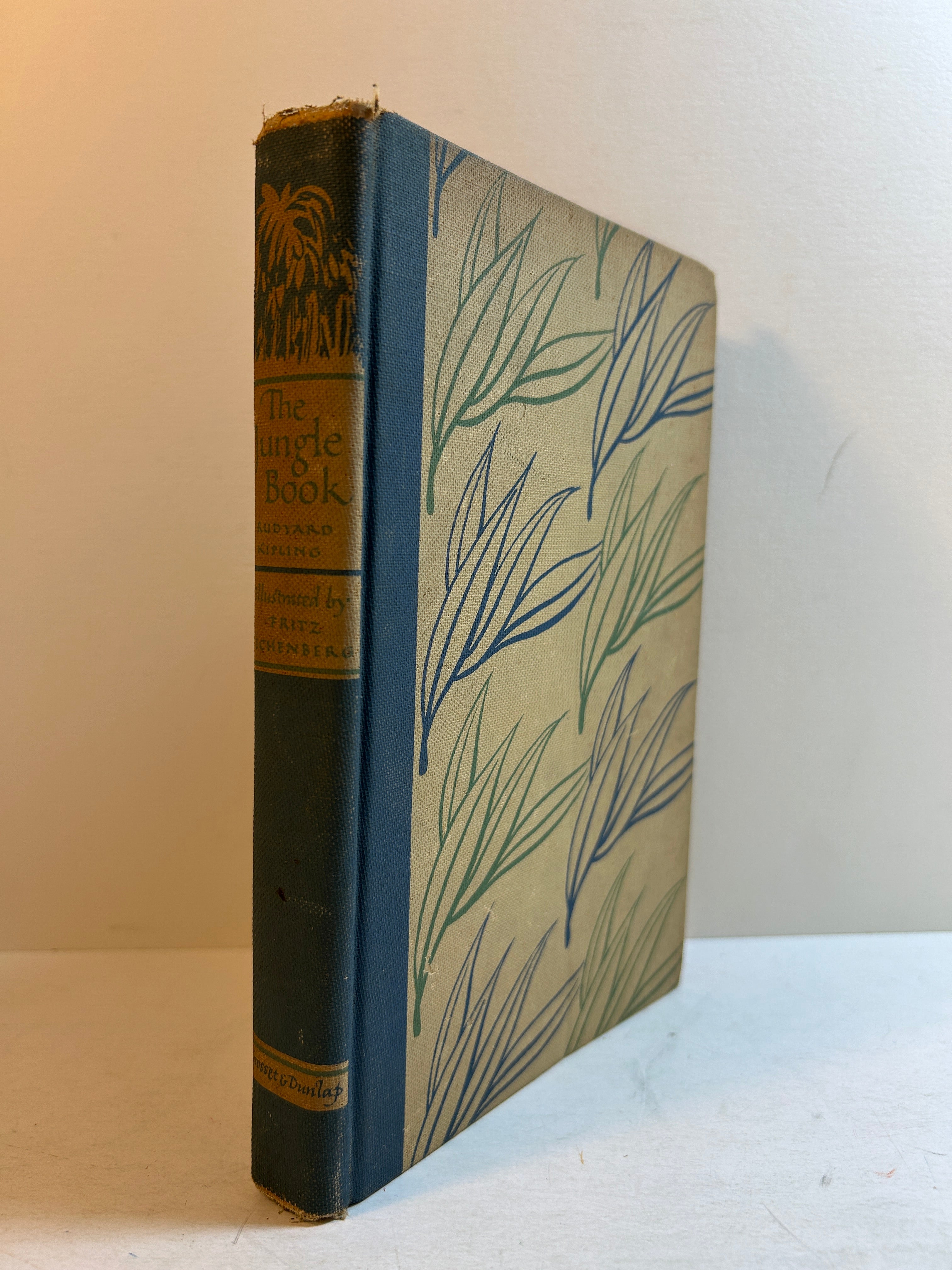 The Jungle Book Rudyard Kipling Illustrated Junior Lib Grosset & Dunlop 1950 HC