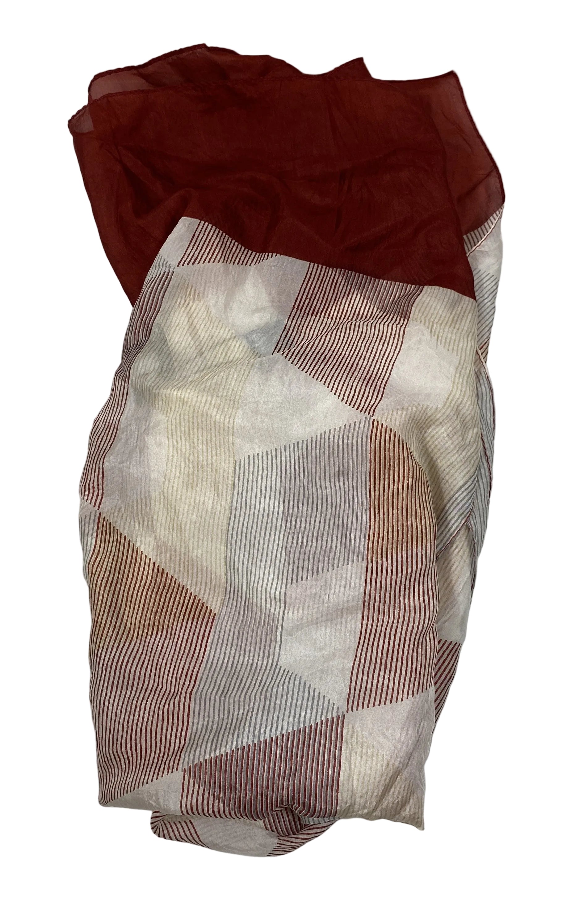 Asian Eye Multicolor Sheer Silk Scarf
