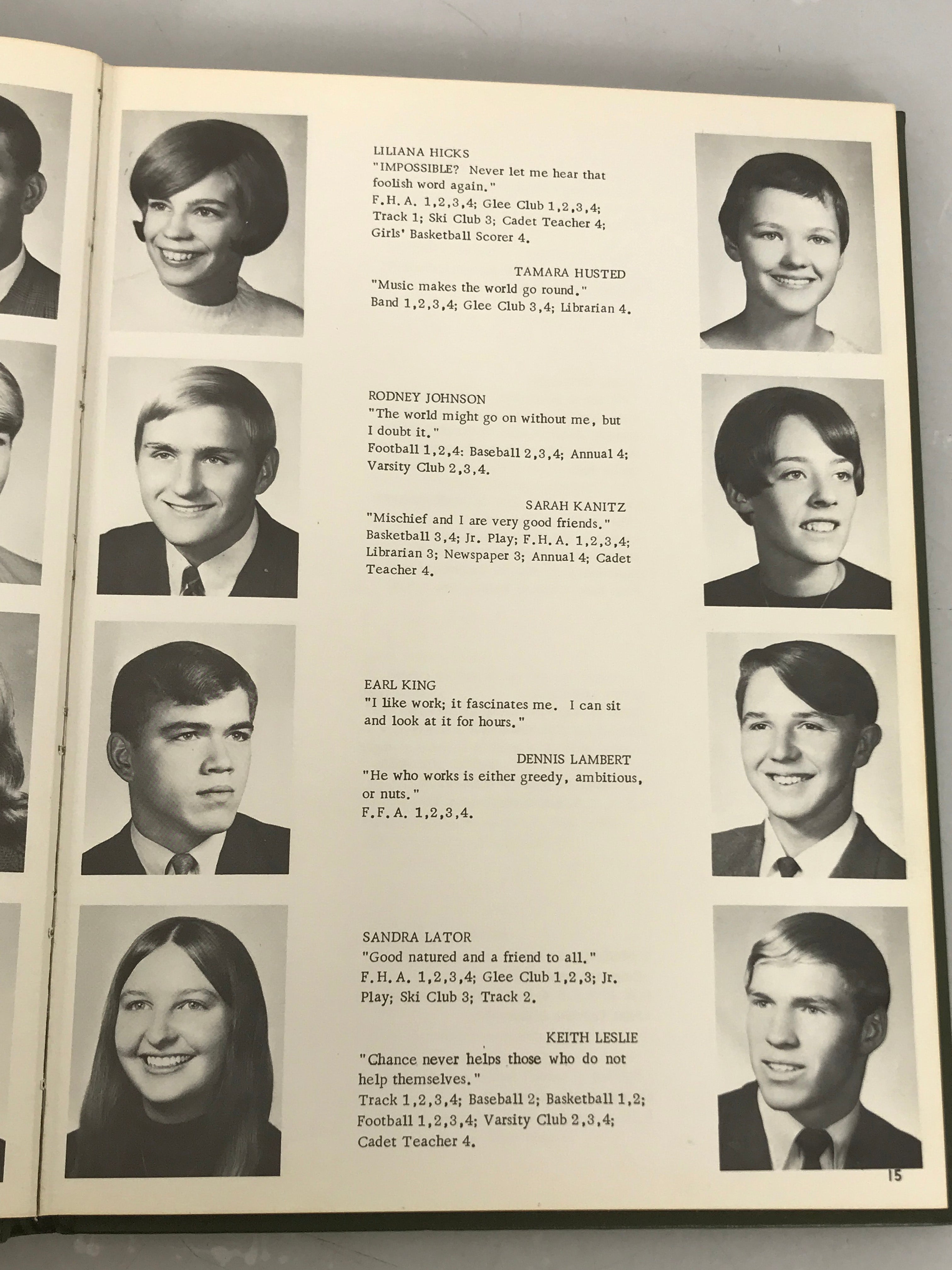 1970 Fulton High School Yearbook Middleton, Michigan