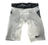 Nike White and Grey Padded Pro Hyperstrong Tight Fit Baseball Sliding Shorts Size M