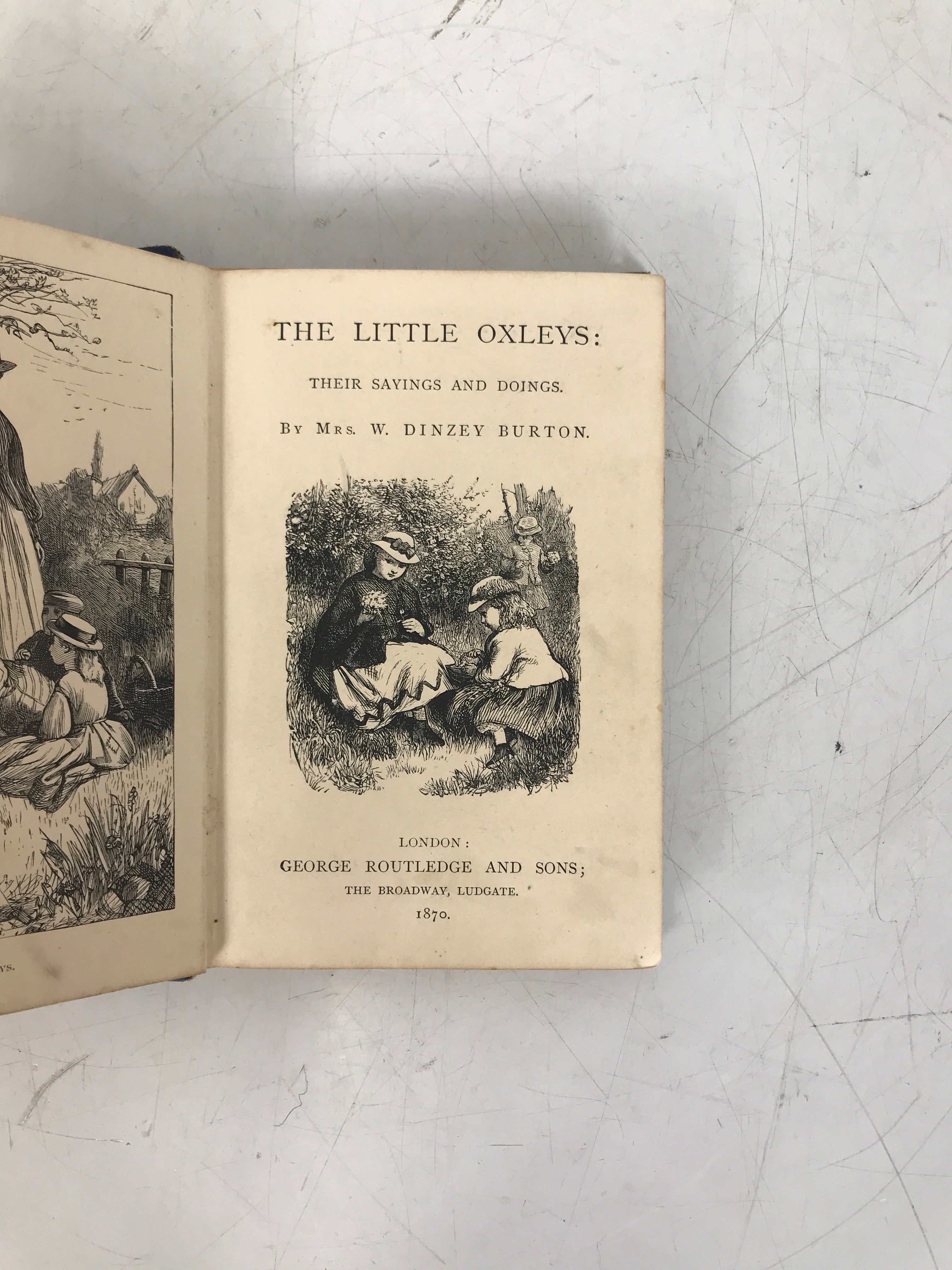 The Little Oxleys Their Sayings & Doings Dinzey Burton 1870 Antique HC